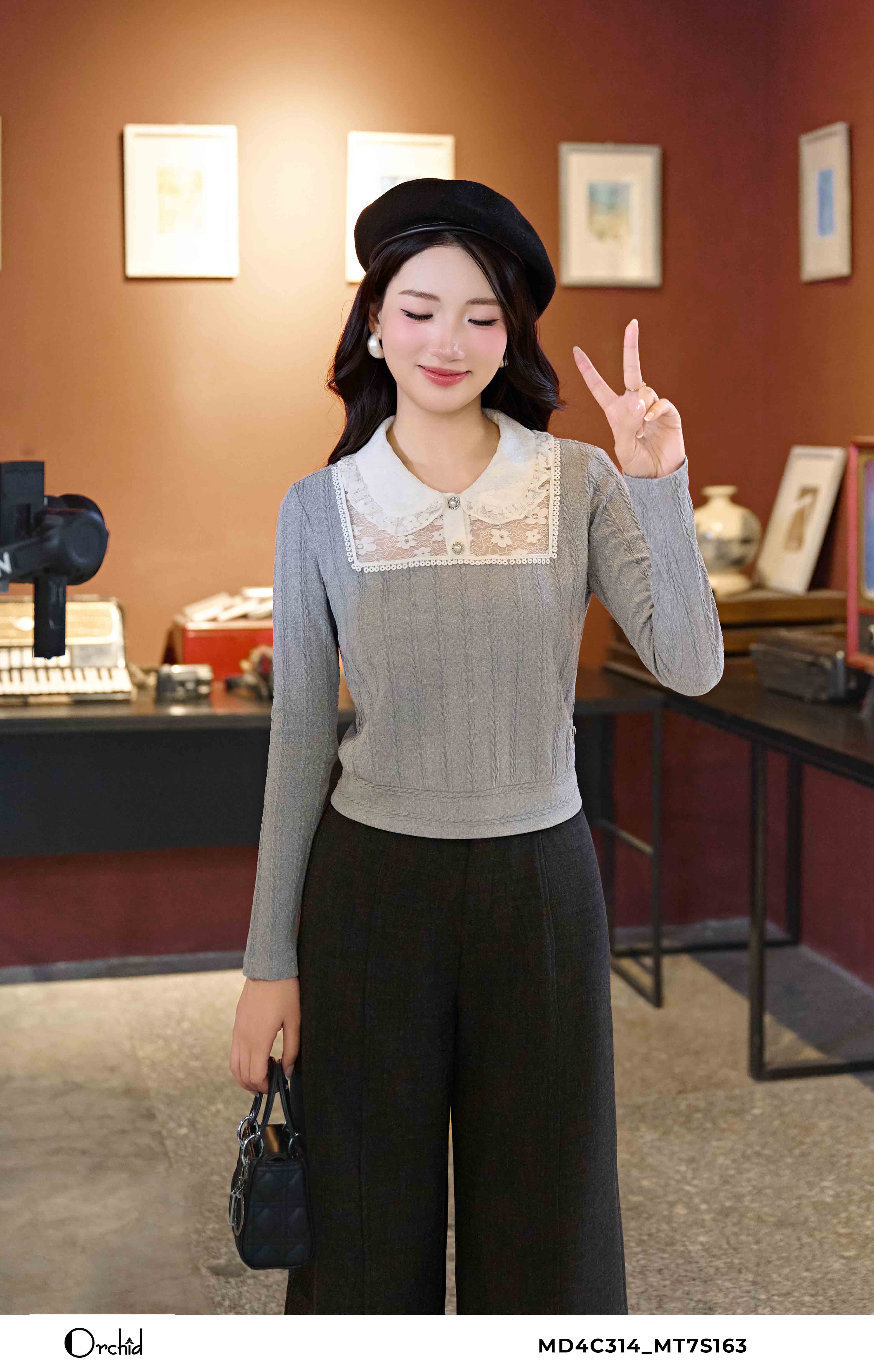 MD4C314 - Áo len vặn thừng
