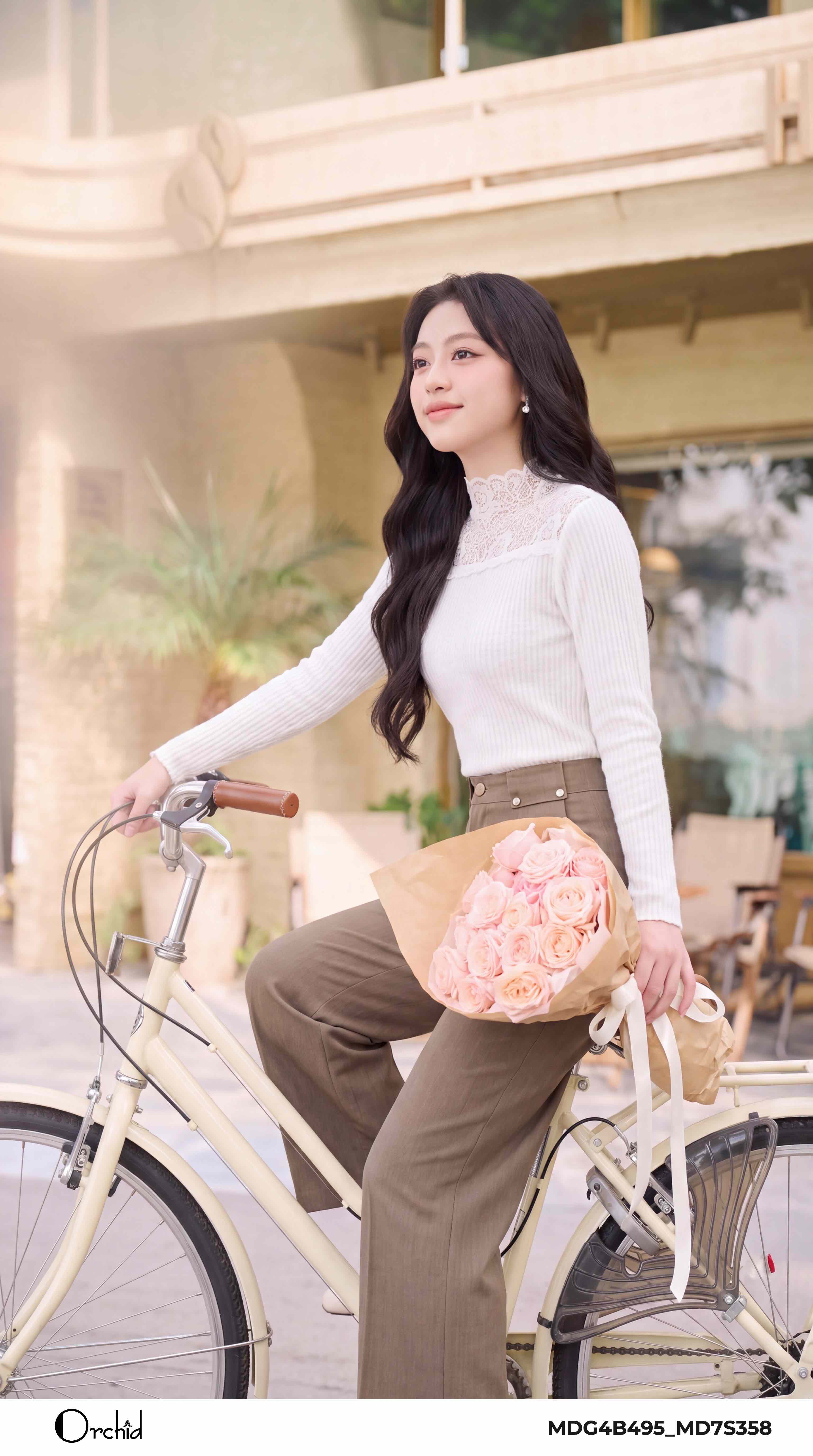 MD7S358 - Quần twill silk xước