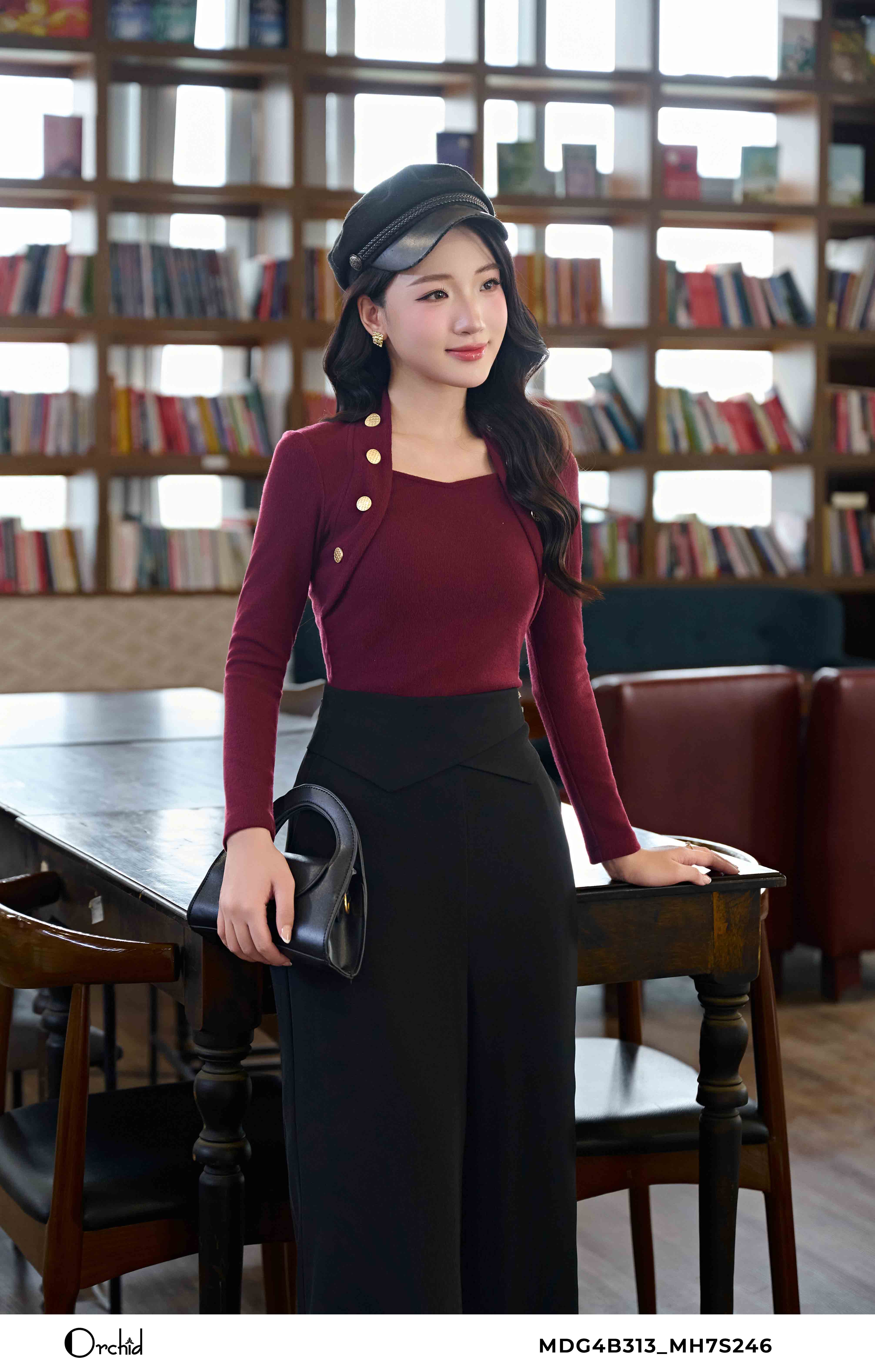 MDG4B313 - Áo len lông thỏ
