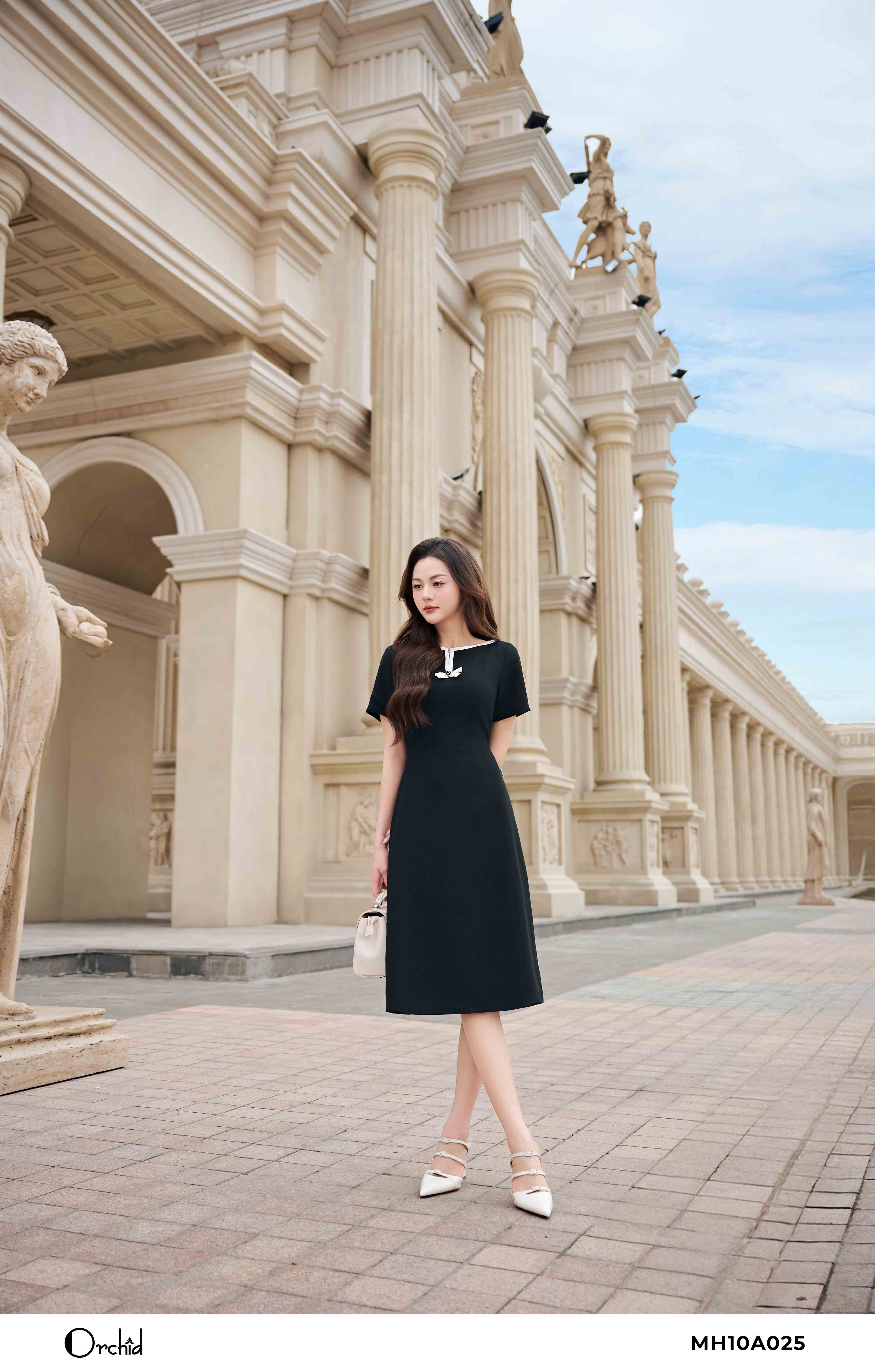 MH10A025 - Đầm twill silk
