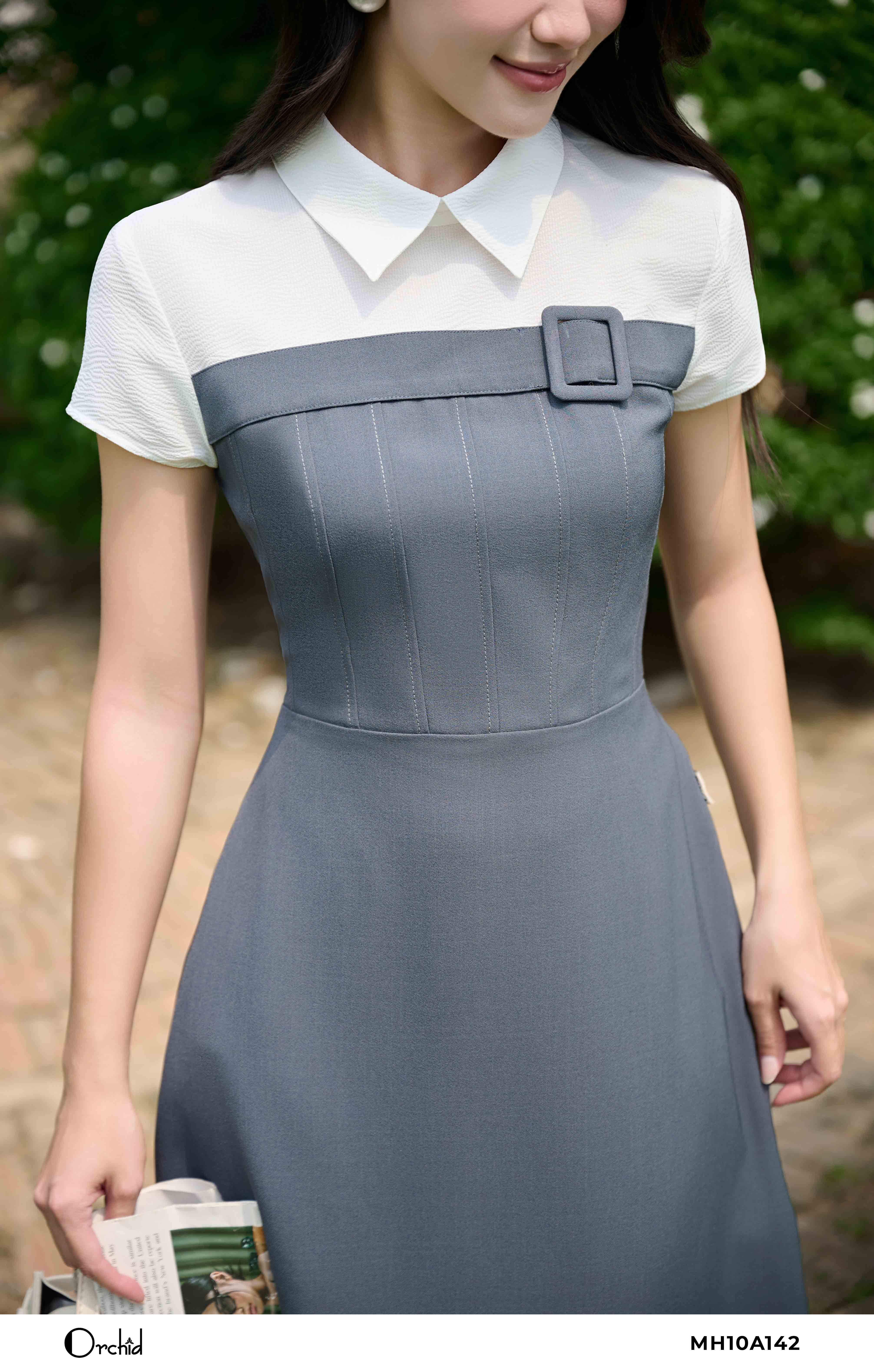 MH10A142 - Đầm kate ford chéo vân