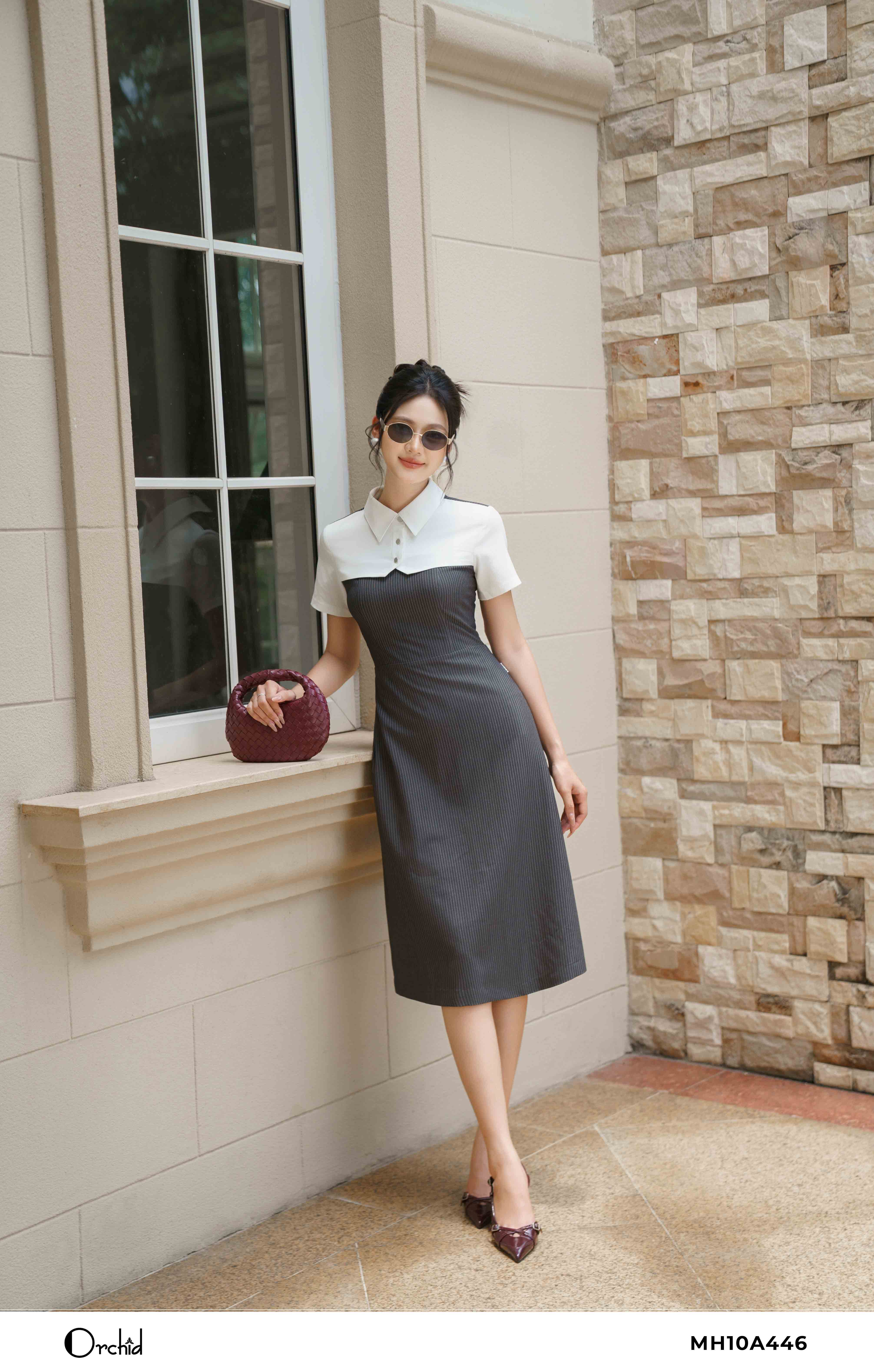 MH10A446 - Đầm twill silk