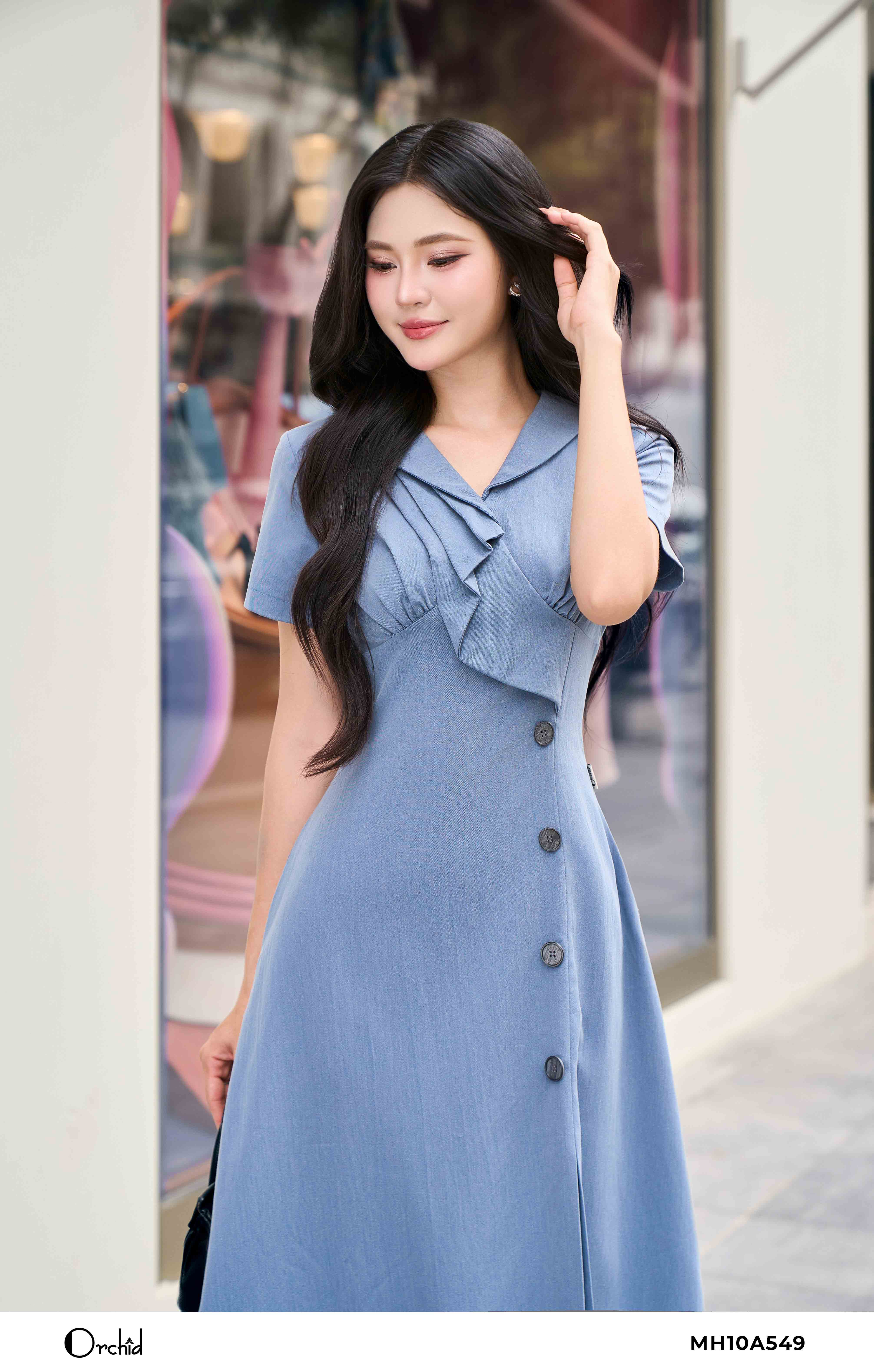 MH10A549 - Đầm chéo xước hàn