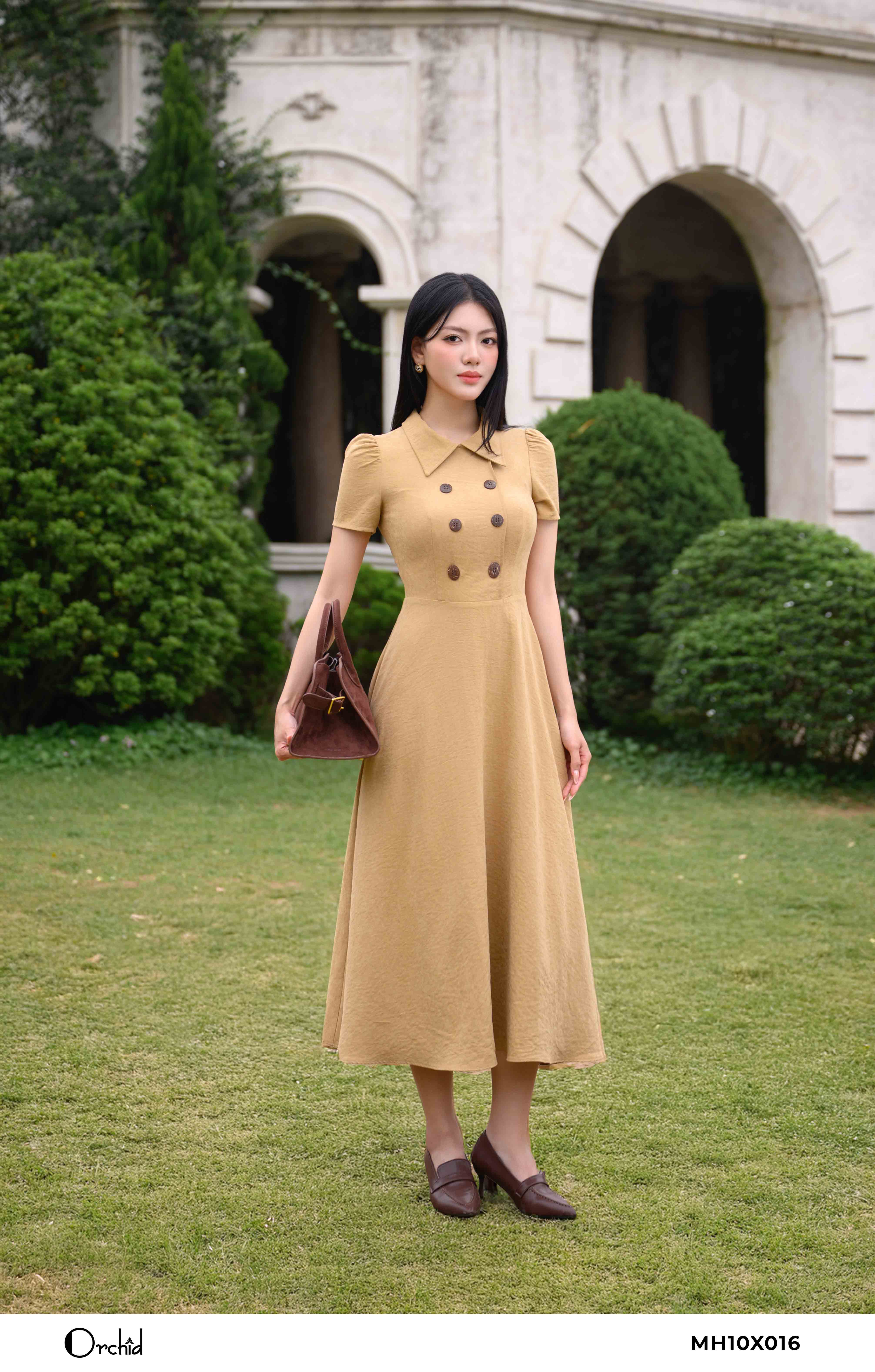 MH10X016 - Đầm thô lụa