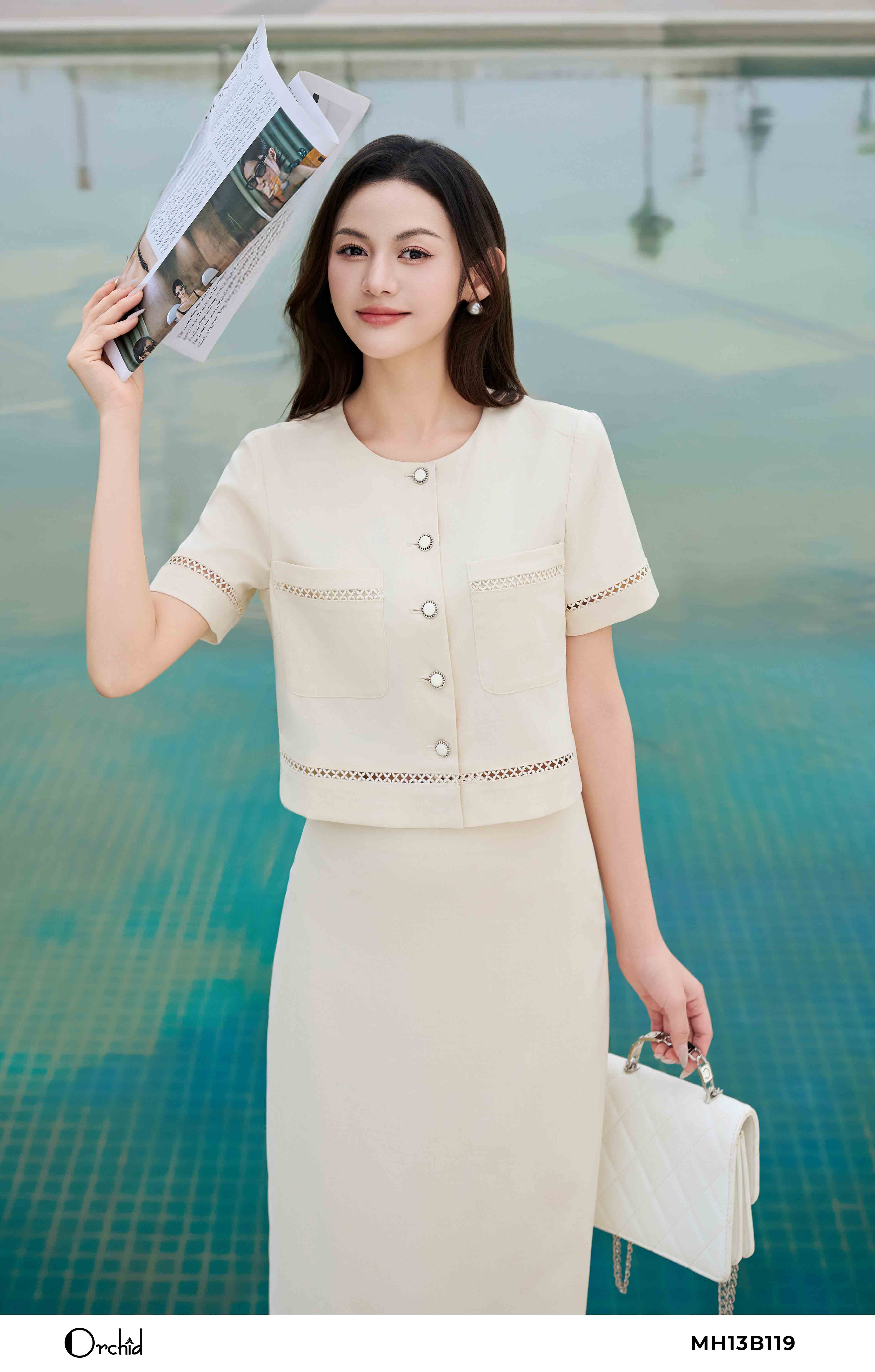MH13B119 - Bộ twill silk chéo