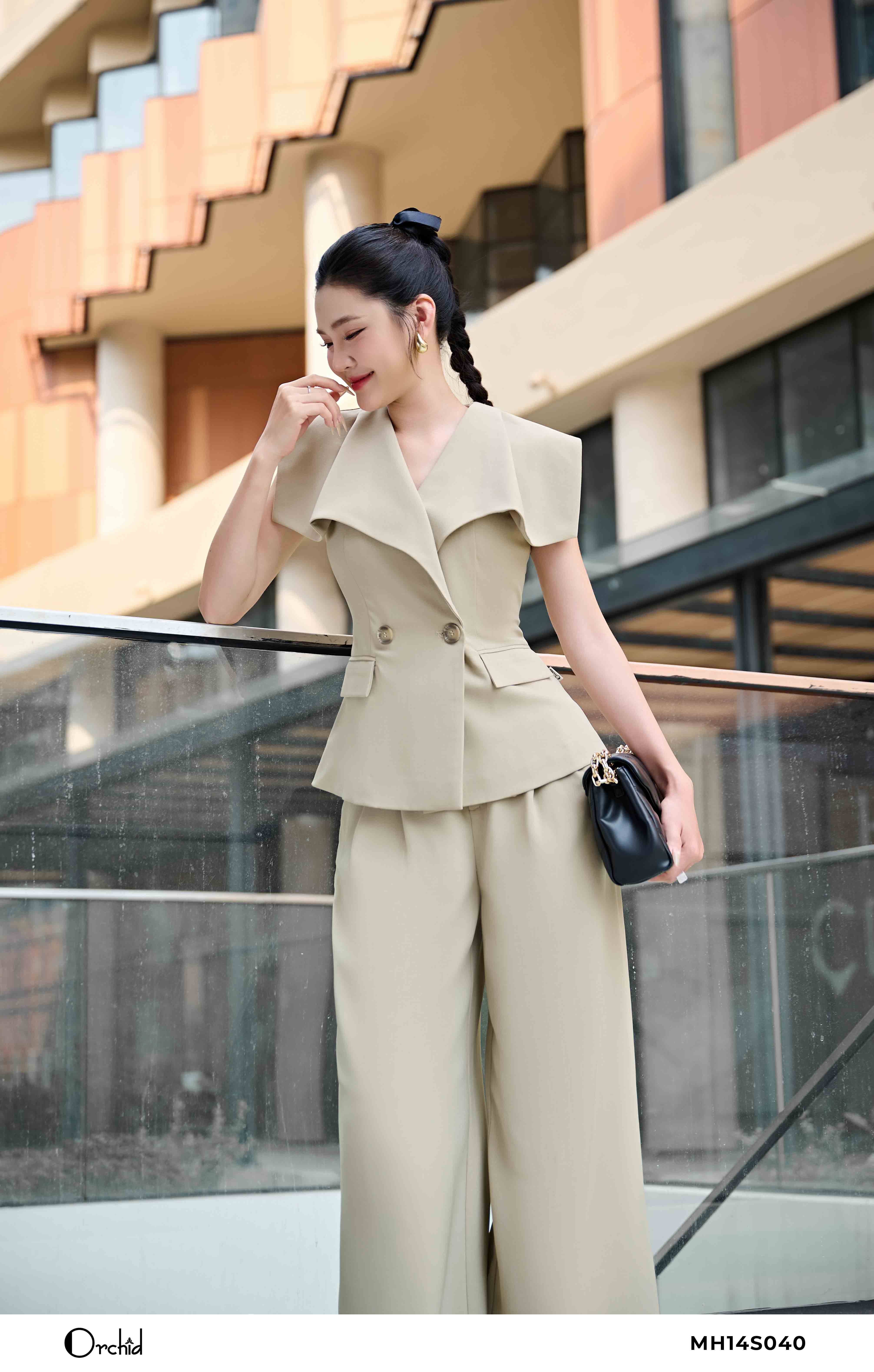 MH14S040 - Bộ twill silk vân chéo