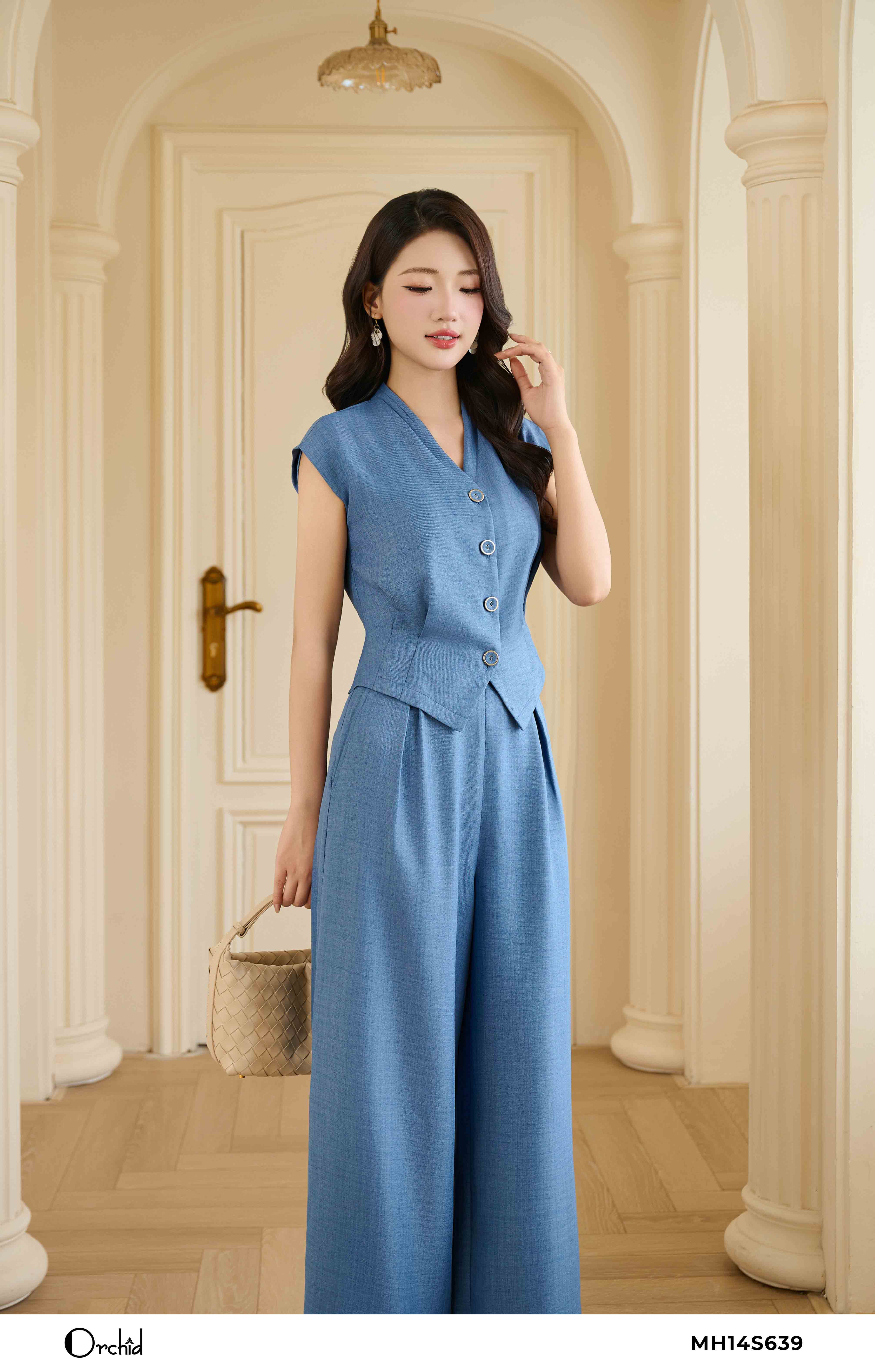 MH14S639 - Bộ đũi vân mây