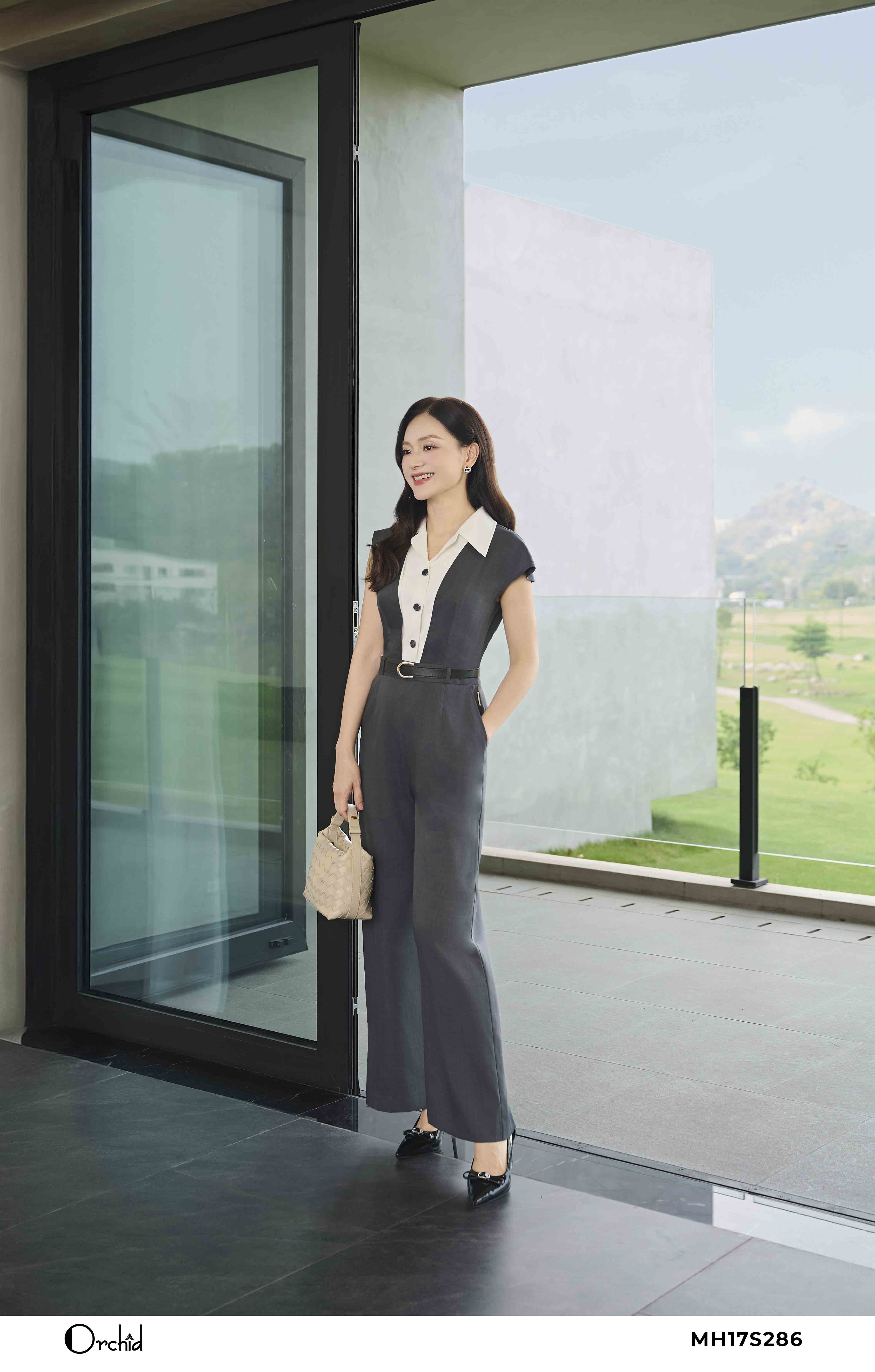 MH17S286 - Bộ jumsuit twill silk