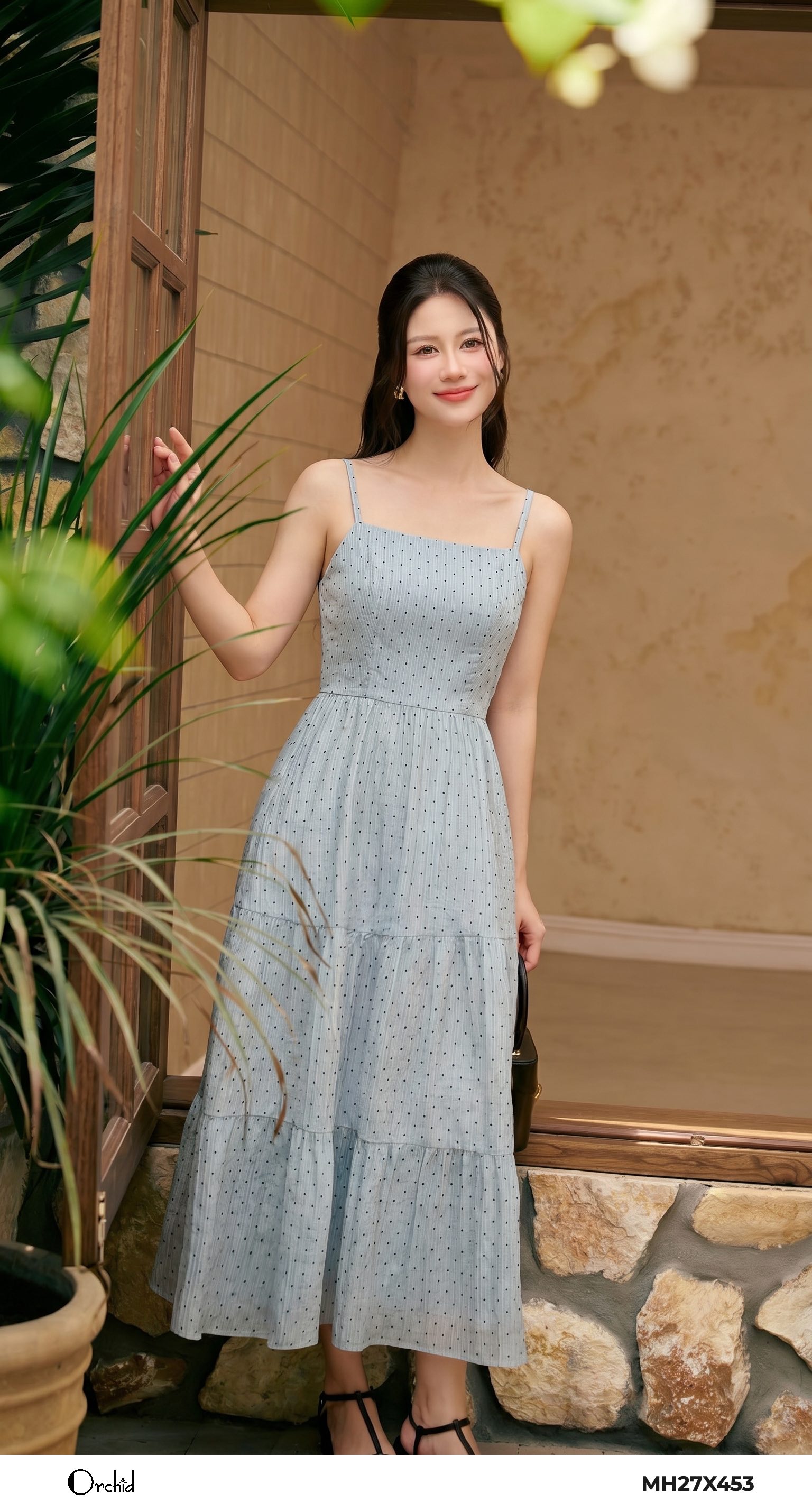 MH27X453 - Bộ tơ vân kẻ chấm bi