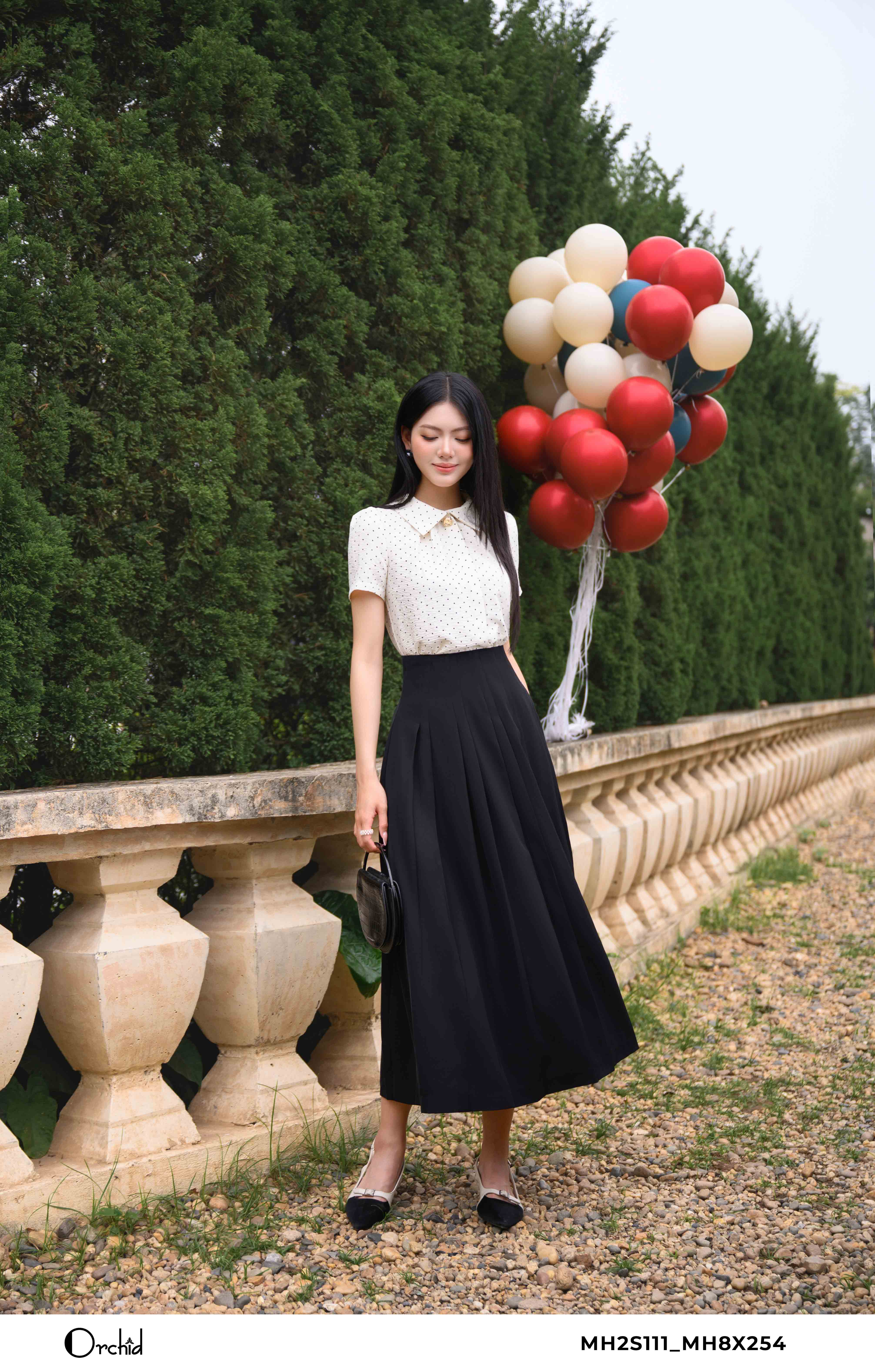 MH2S111 - Áo đũi chấm bi