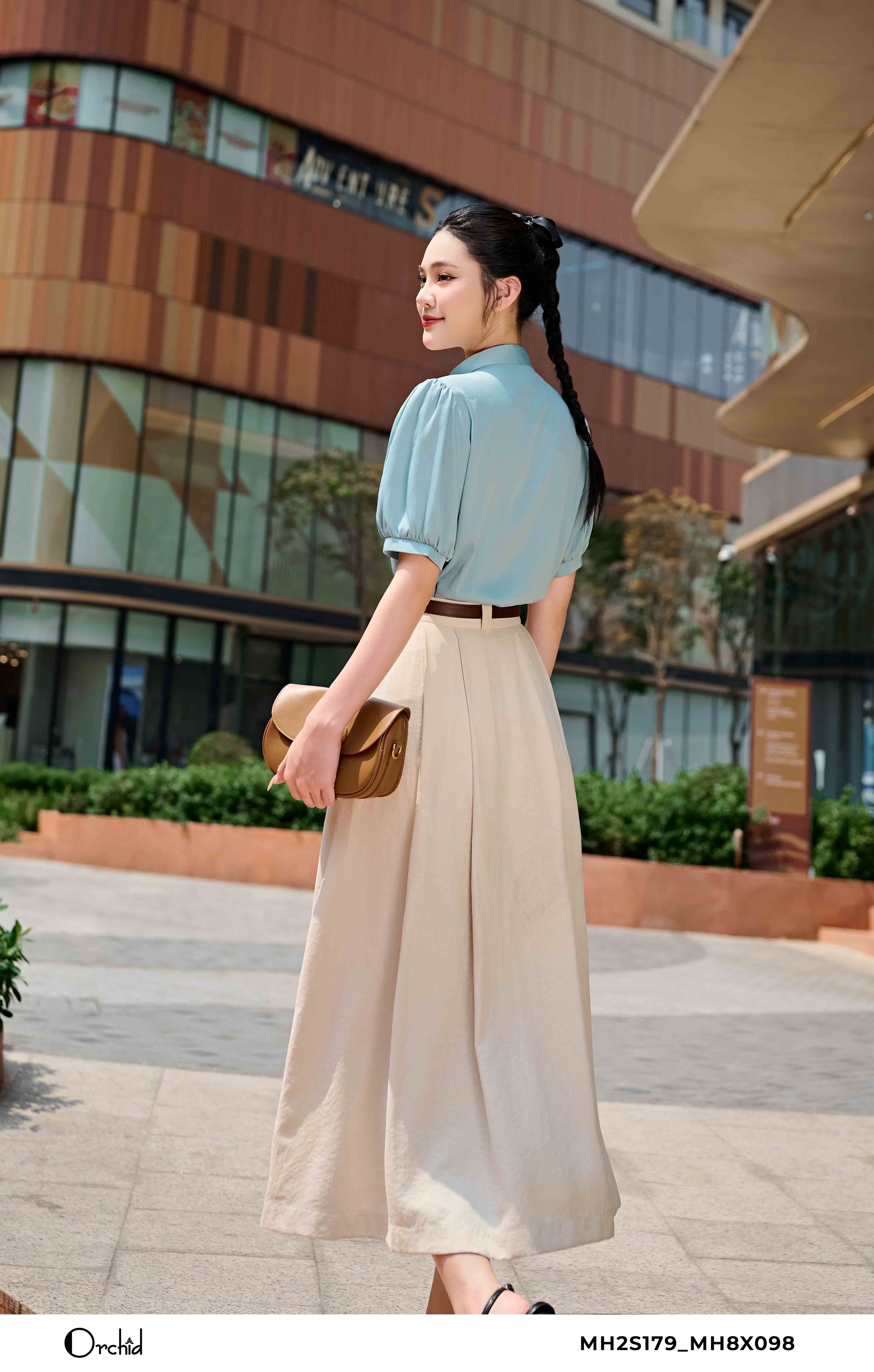 MH2S179 - Áo lụa vân sóng