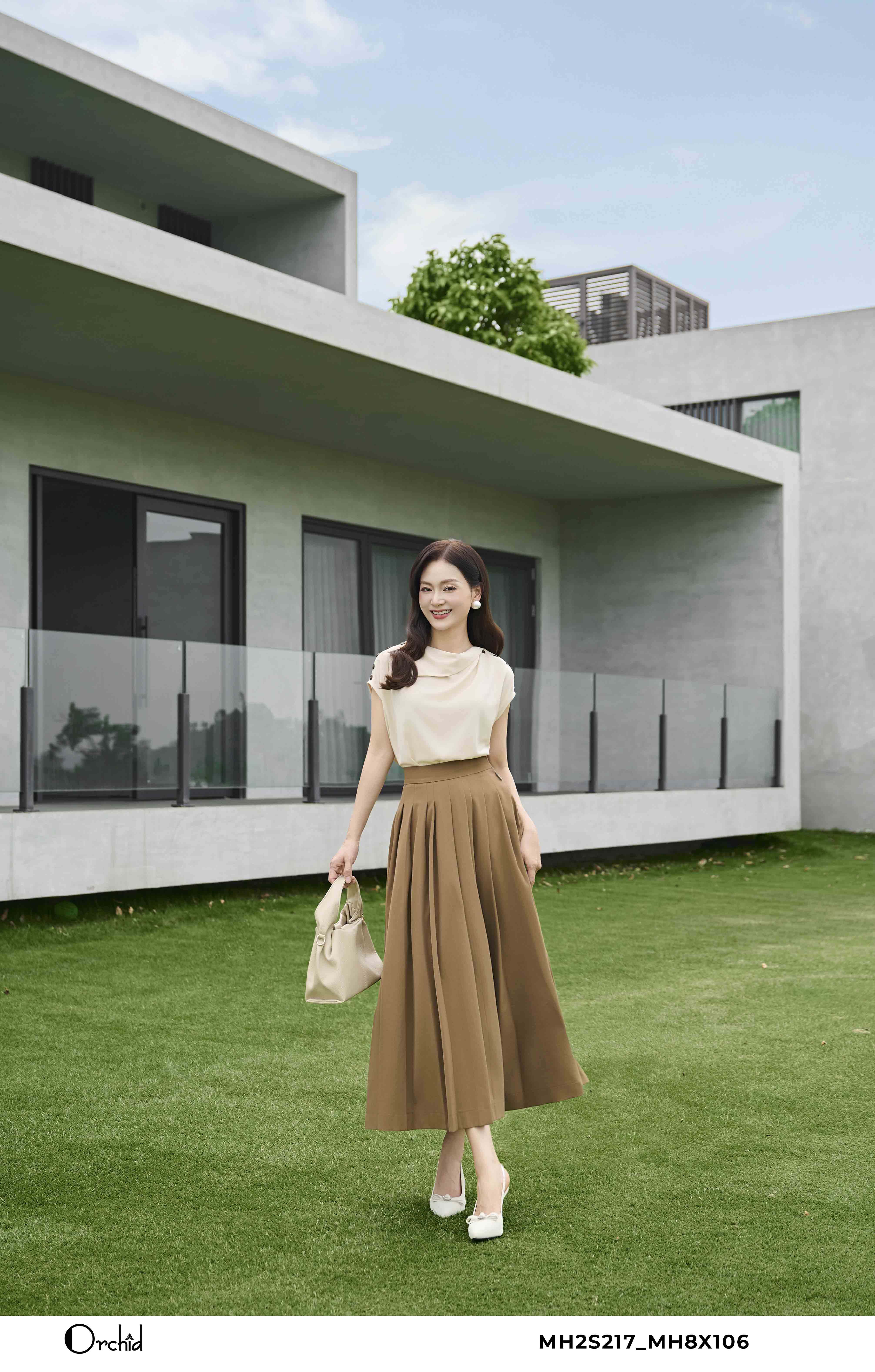 MH2S217 - Áo lụa sạn hàn
