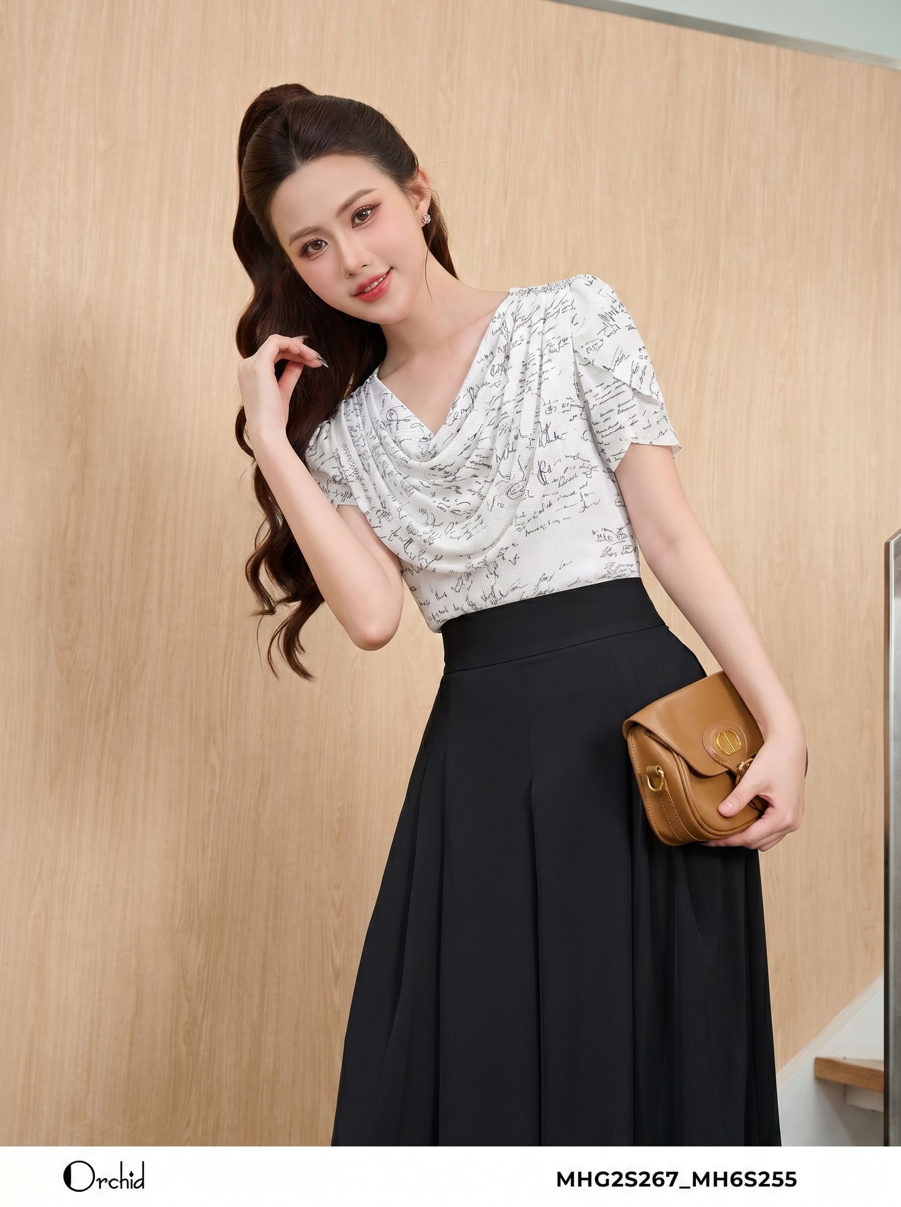 MHG2S267 - Áo cotton họa tiết chữ