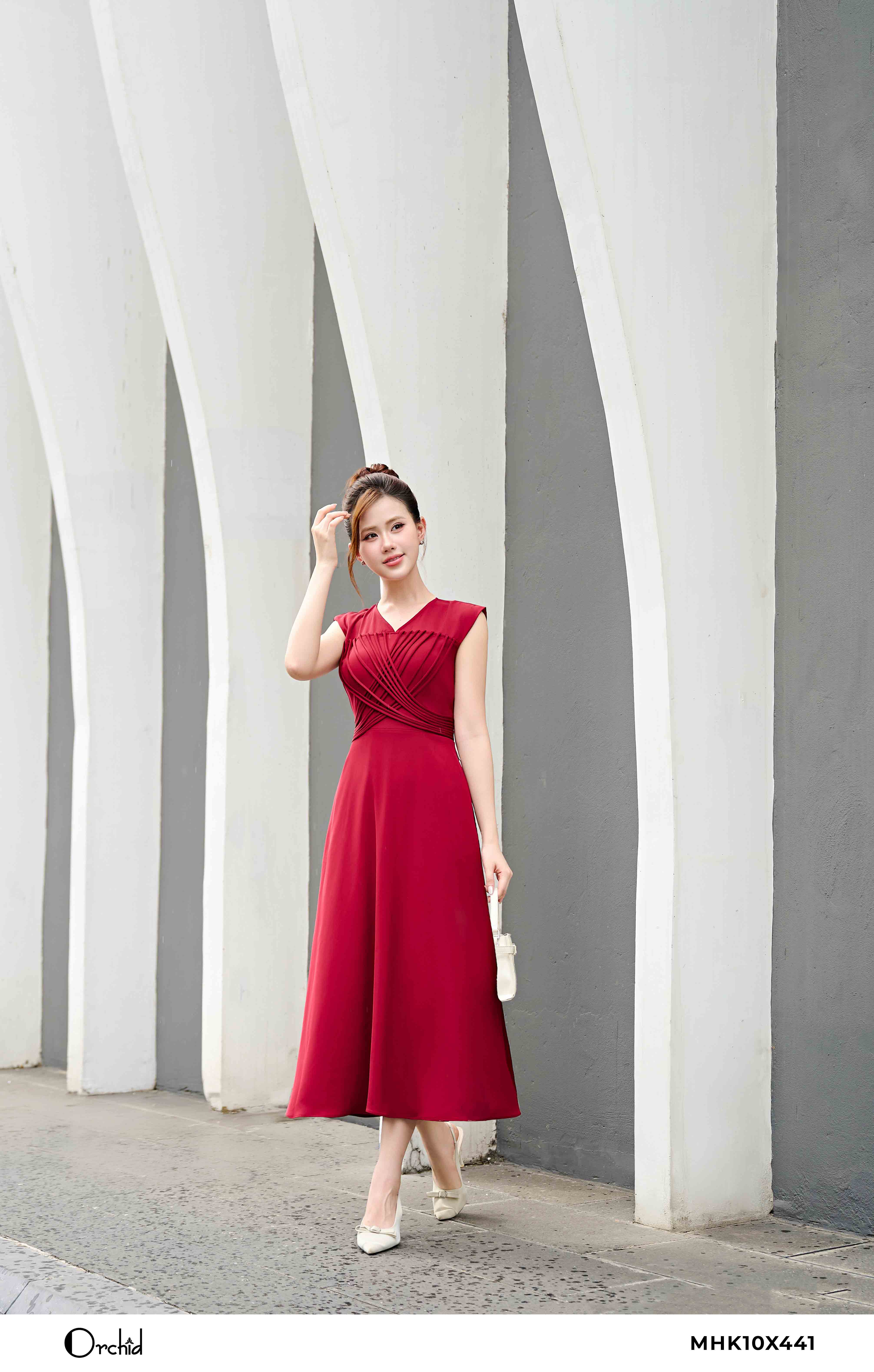 MHK10X441 - Đầm trượt lưới