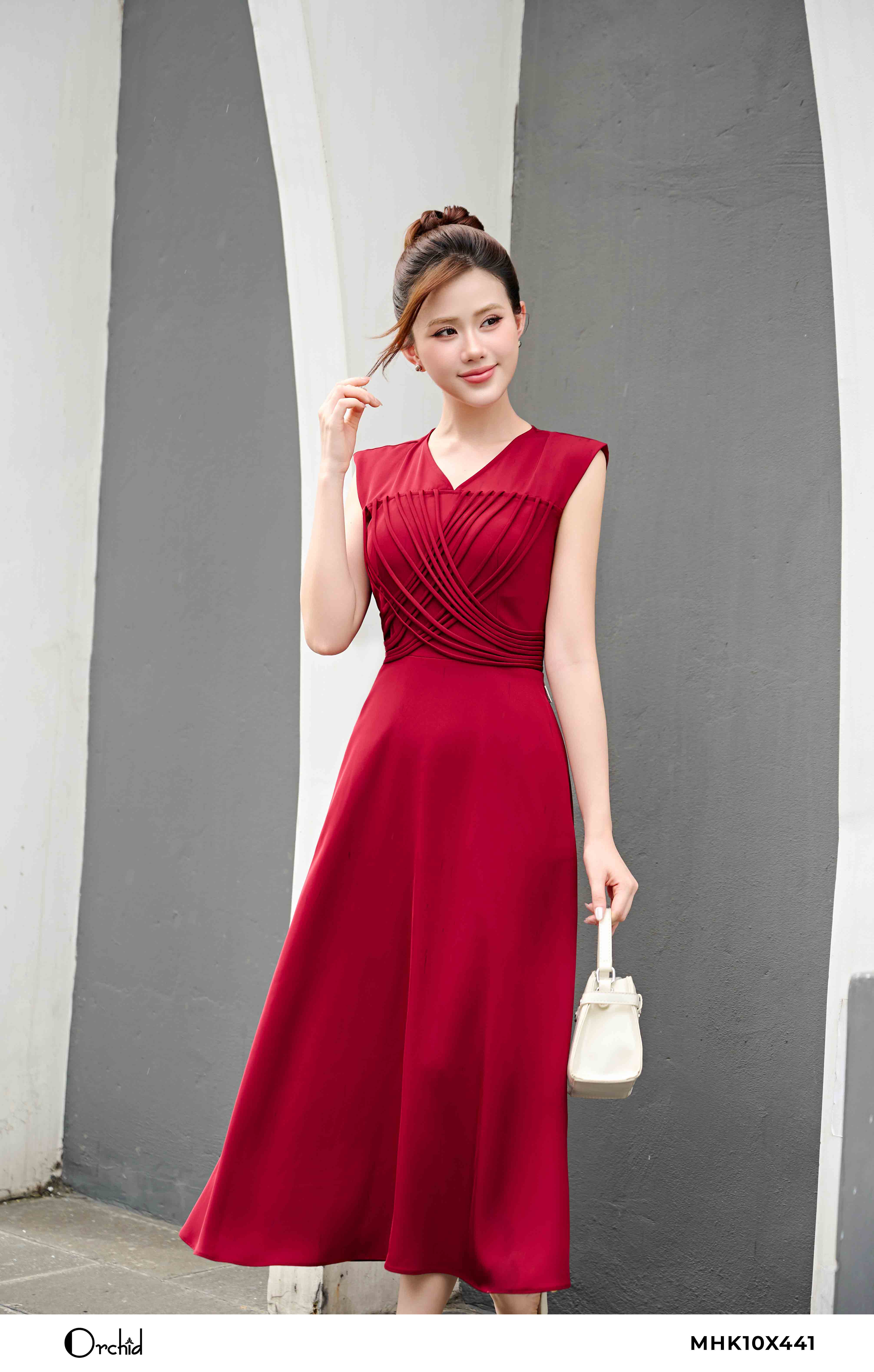 MHK10X441 - Đầm trượt lưới
