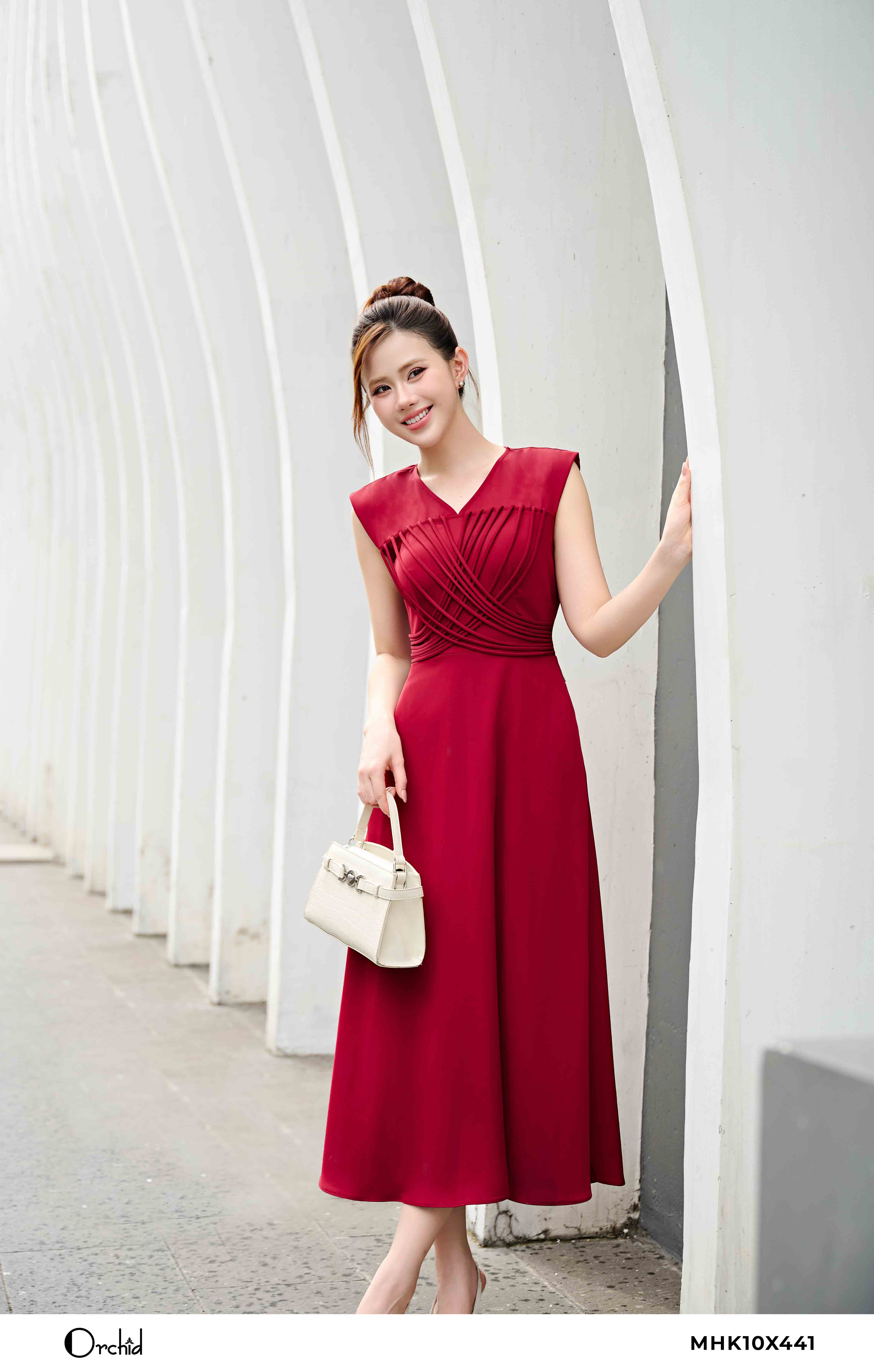 MHK10X441 - Đầm trượt lưới