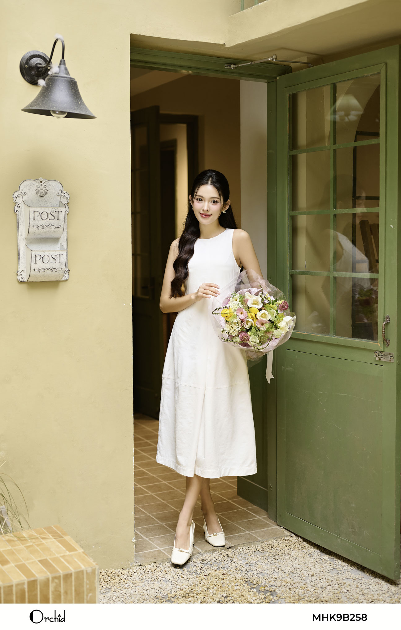 MHK9B258 - Đầm thô giãn hạt