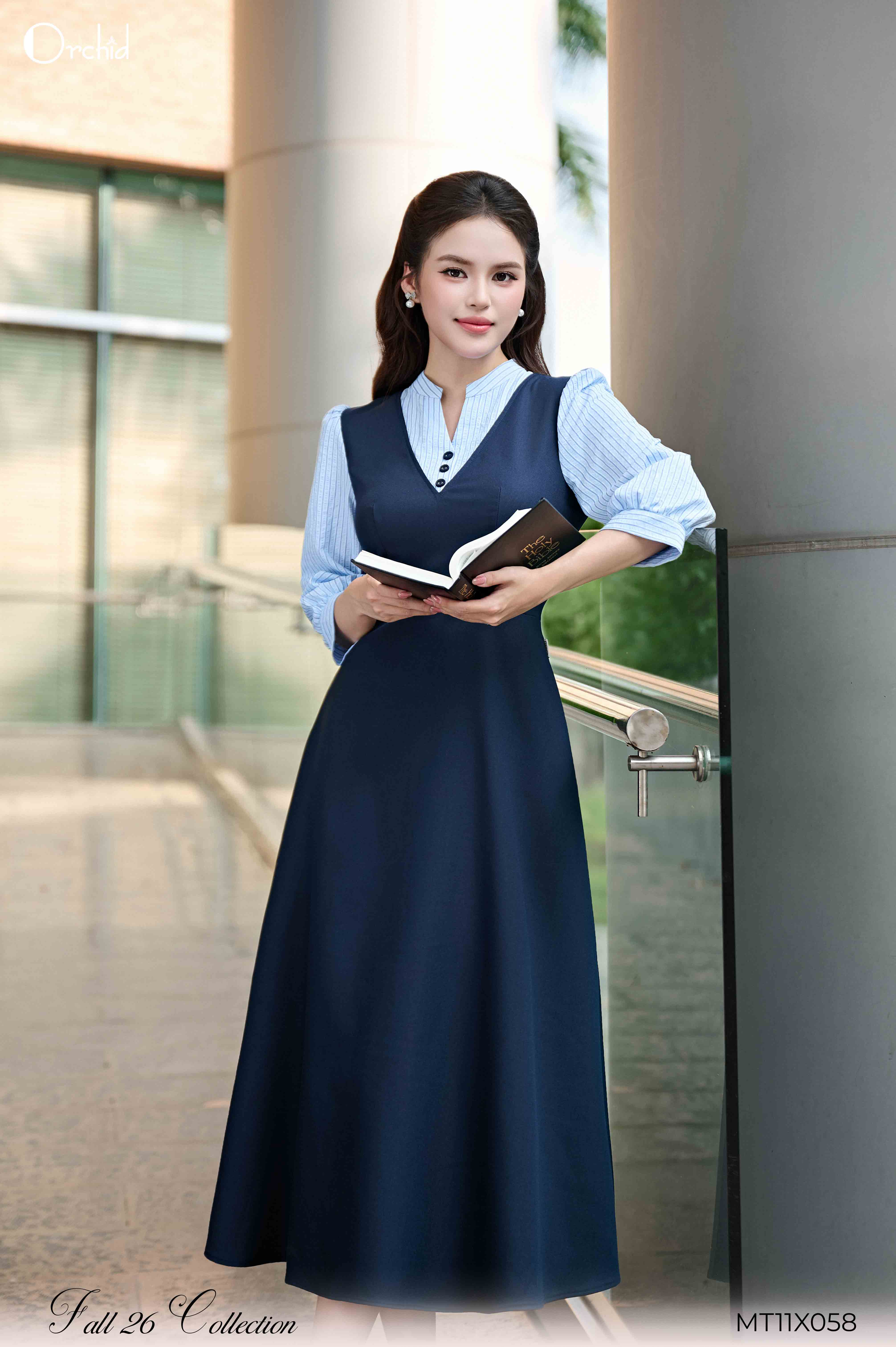 MT11X058 - Đầm chéo hàn