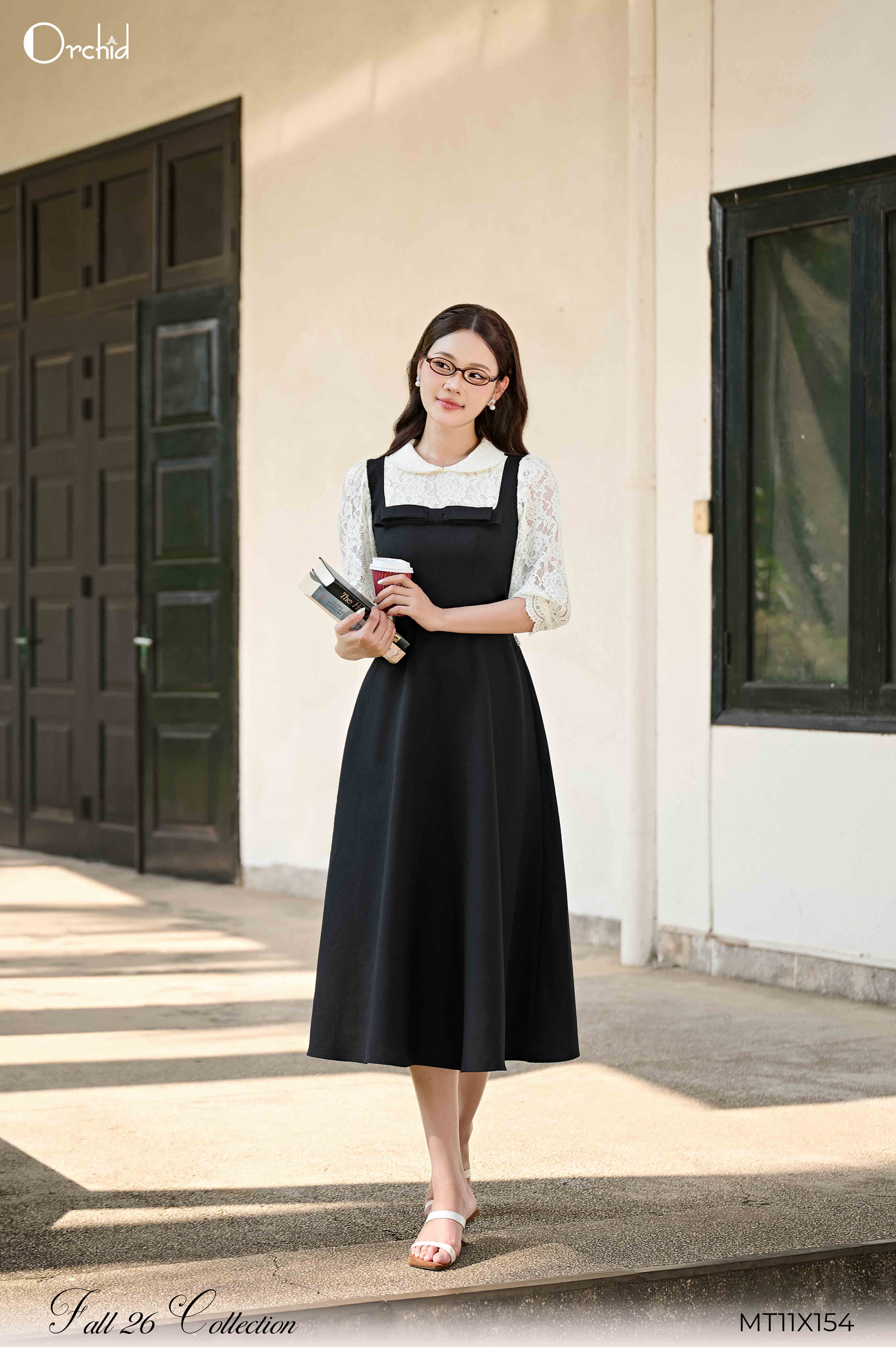 MT11X154 - Đầm crep hàn