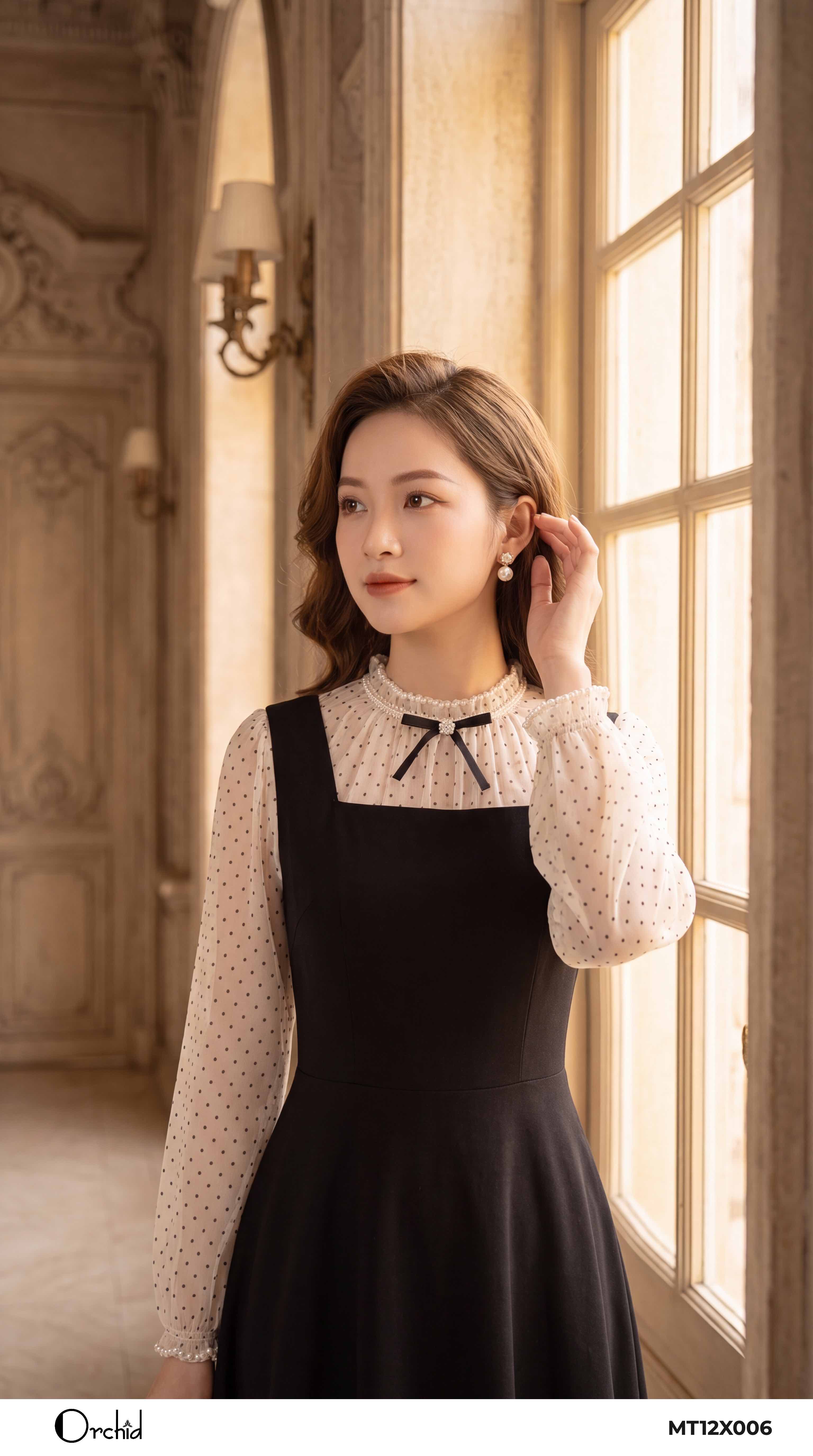 MT12X006 - Đầm chéo babi