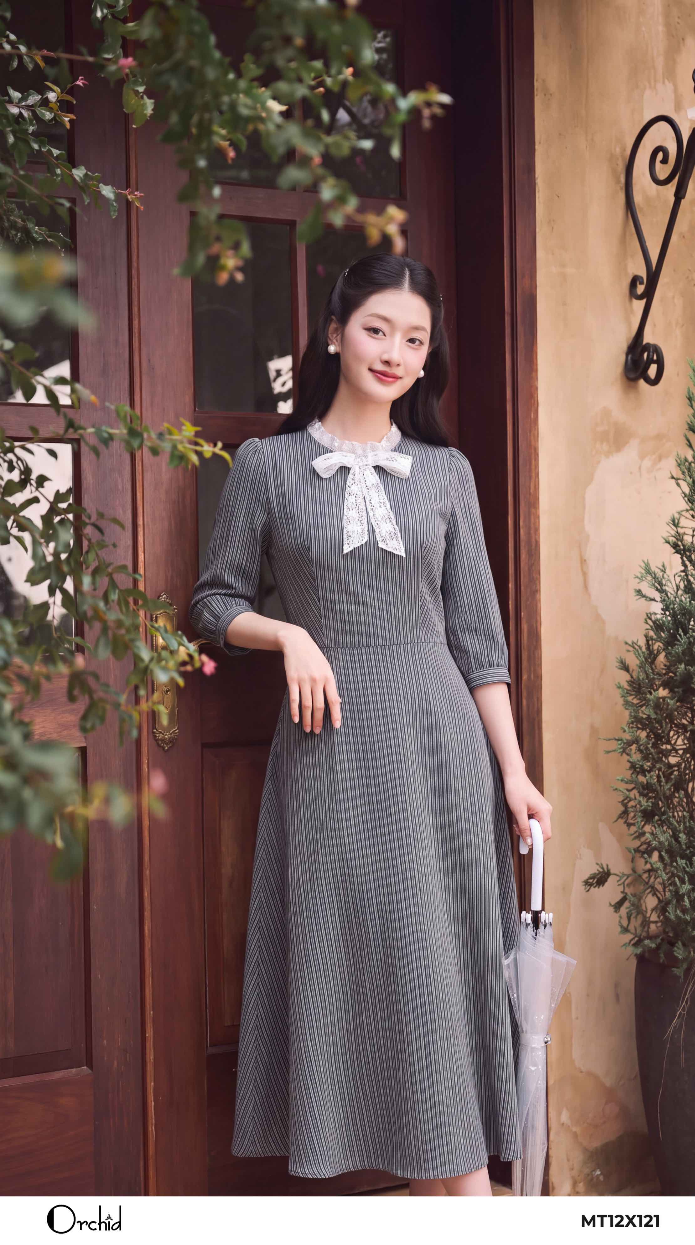 MT12X121 - Đầm thô vân