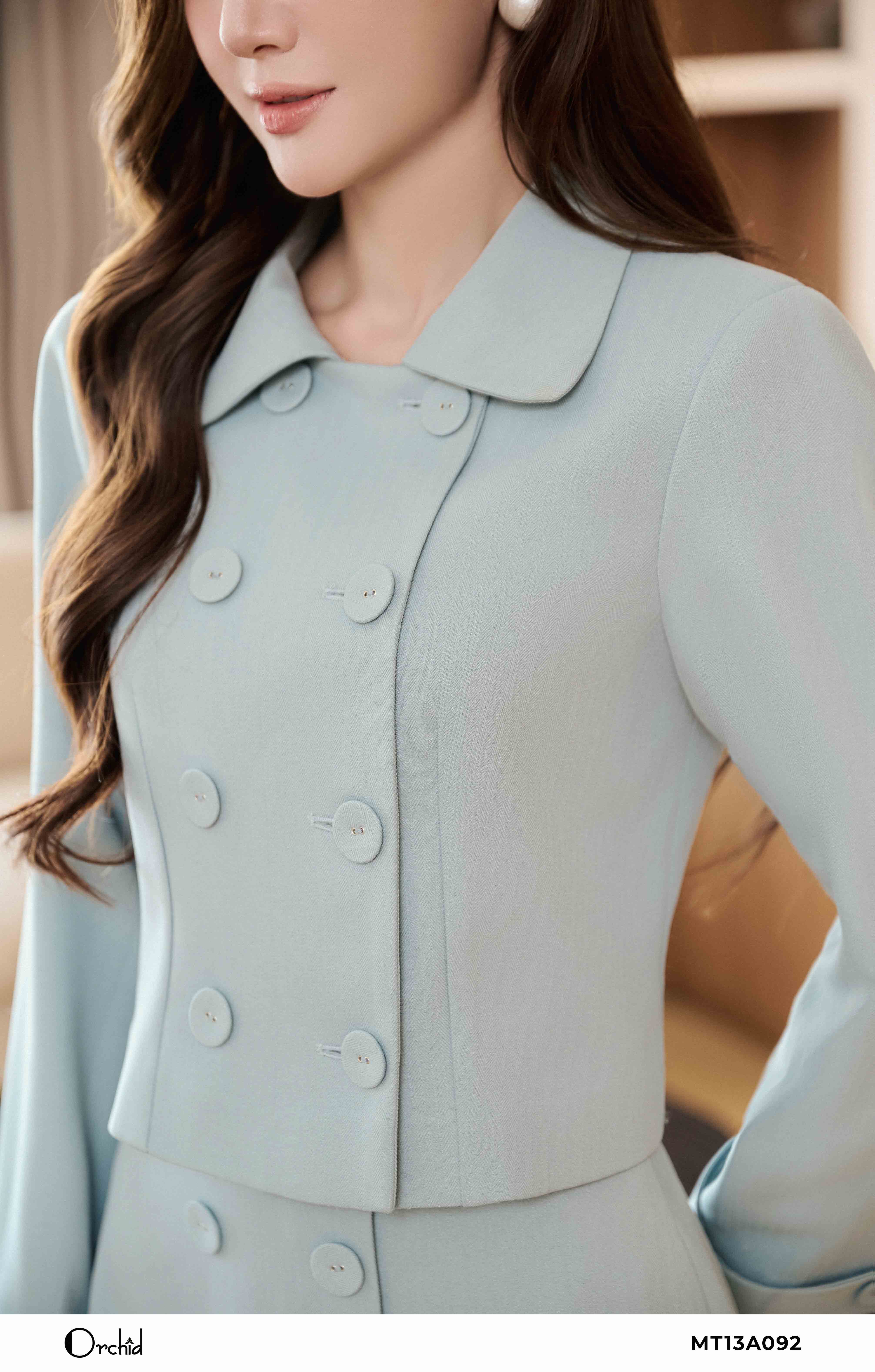 MT13A092 - Bộ twill silk vân