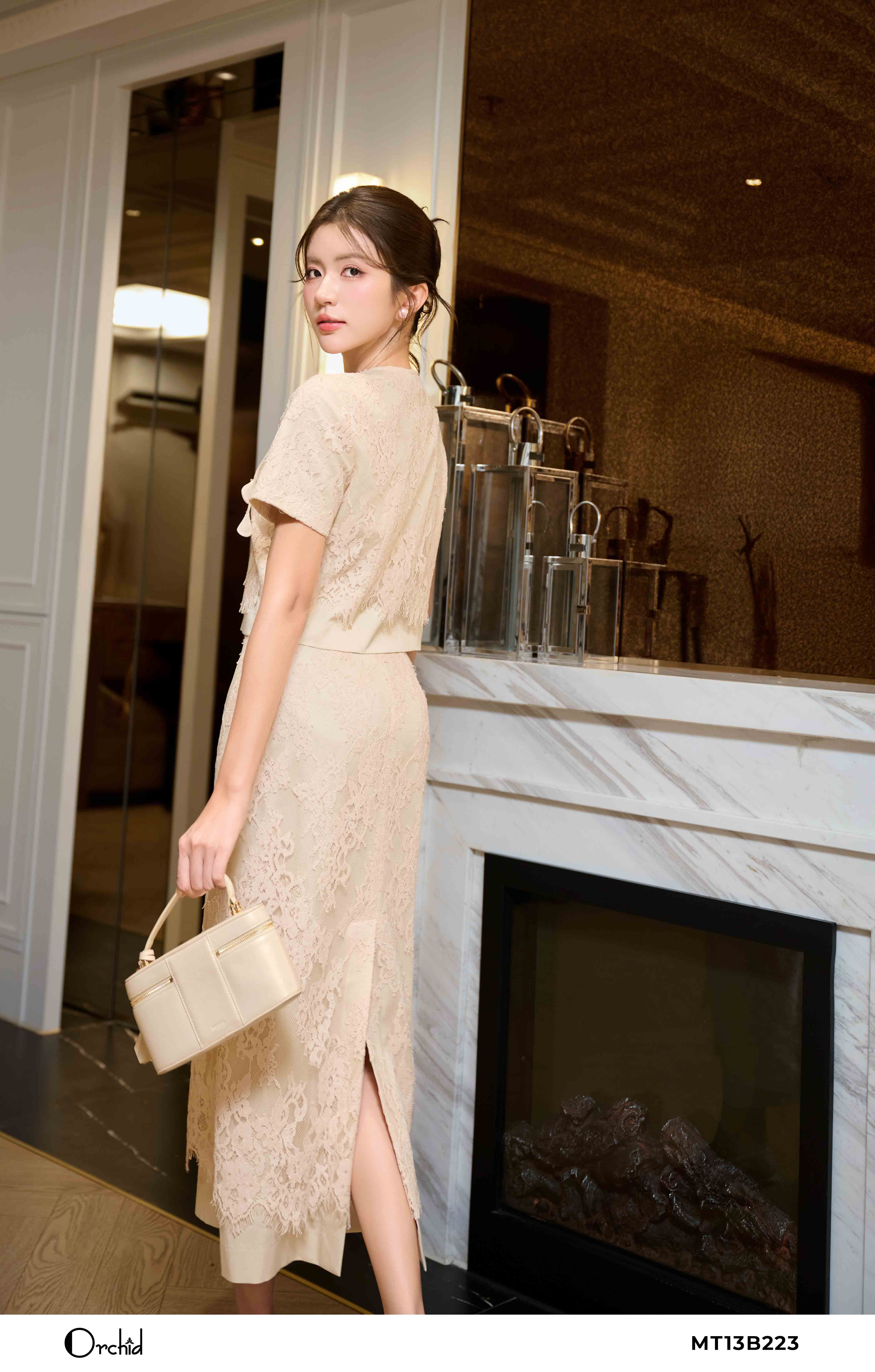 MT13B223 - Bộ ren hoa họa tiết hoa