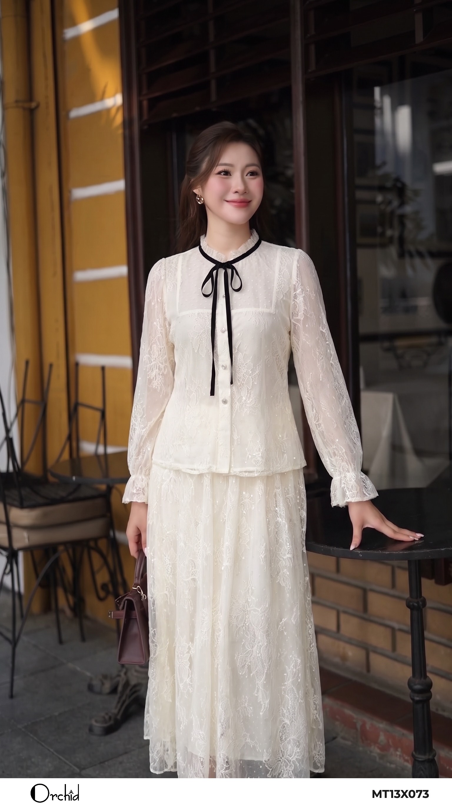 MT13X073 - Bộ ren hoa kim sa 3D