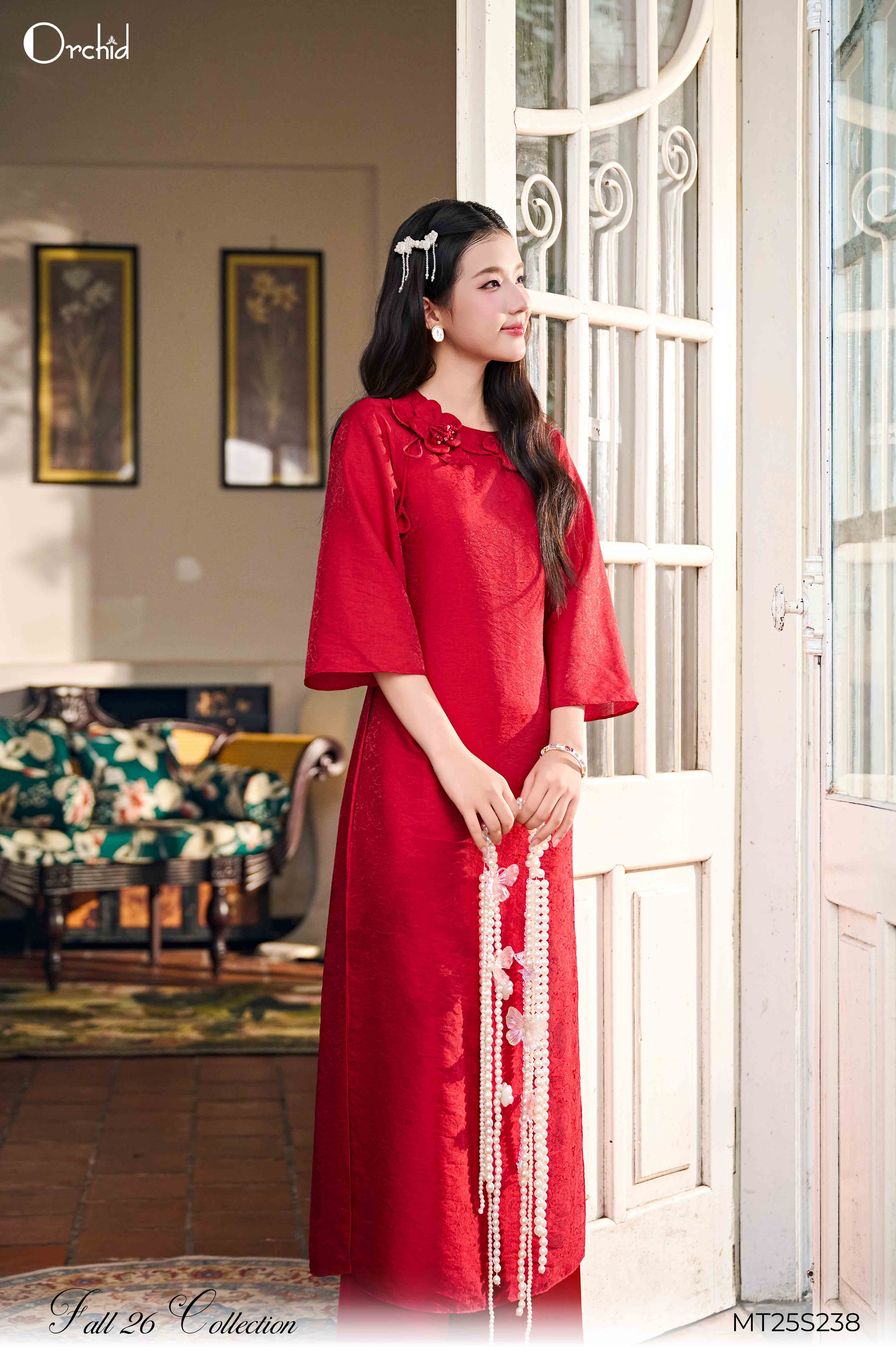 MT25S238 - Bộ tơ vân ánh họa tiết