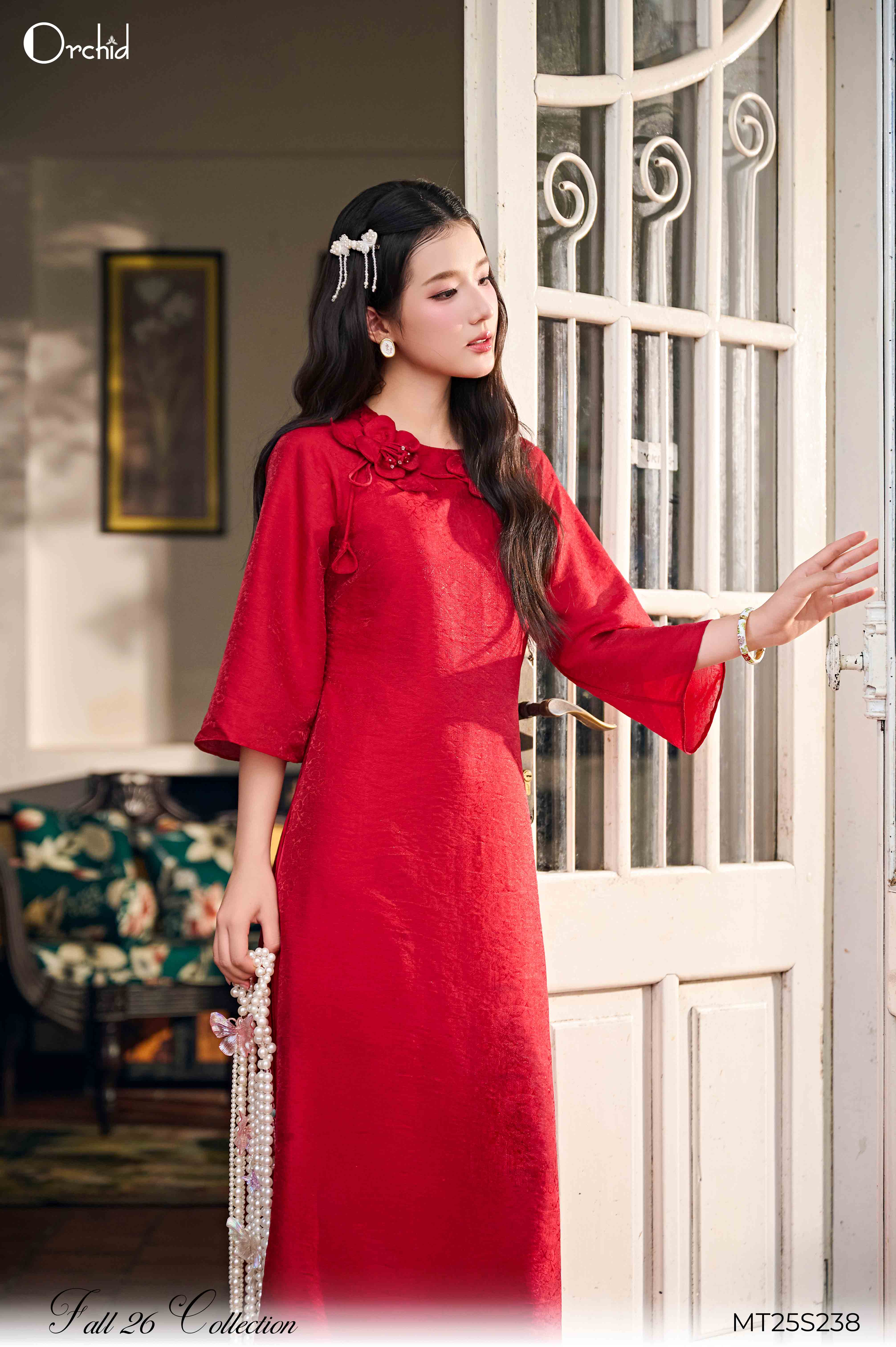 MT25S238 - Bộ tơ vân ánh họa tiết