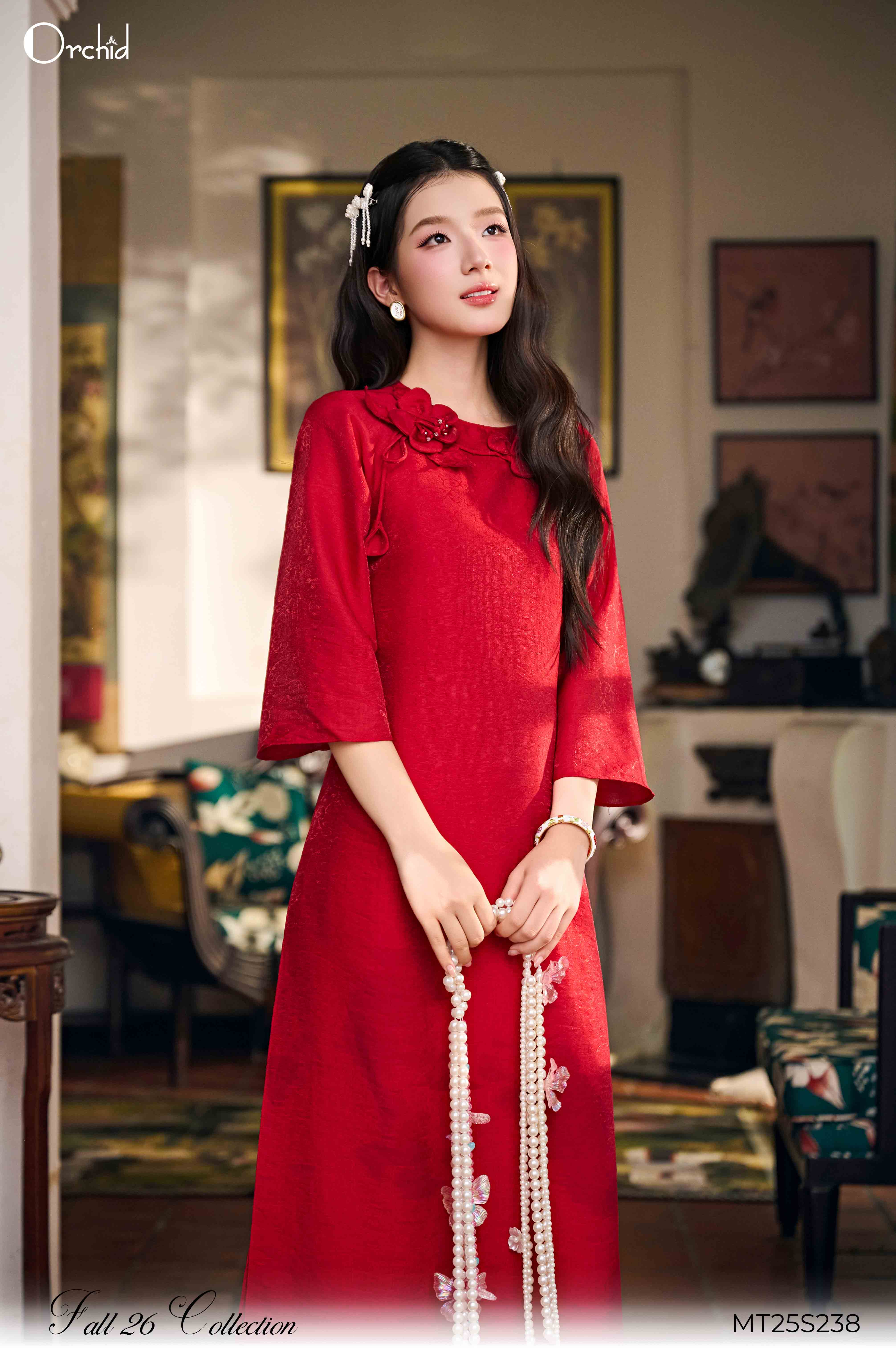 MT25S238 - Bộ tơ vân ánh họa tiết
