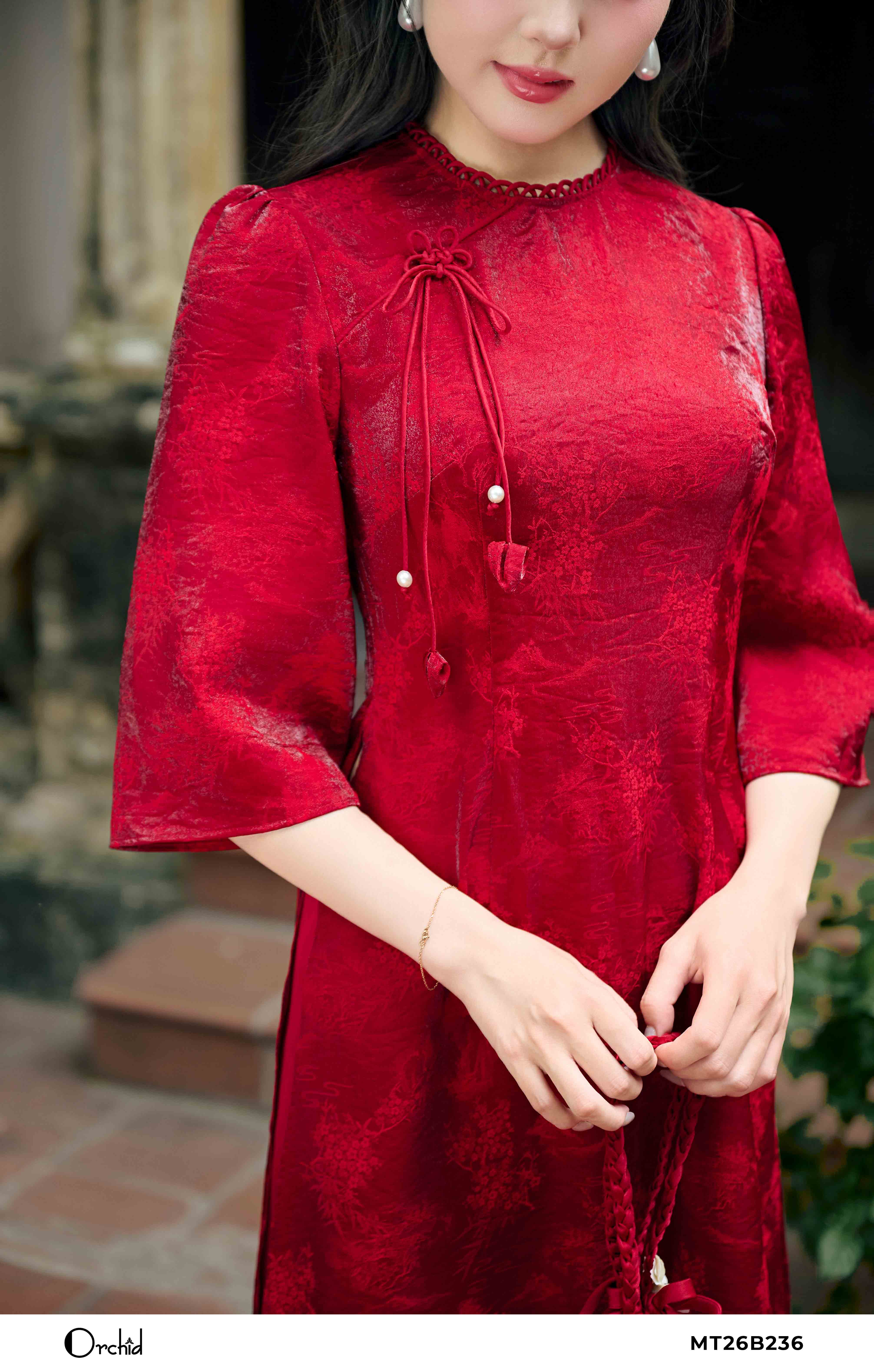 MT26B236 - Bộ gấm lụa hoa