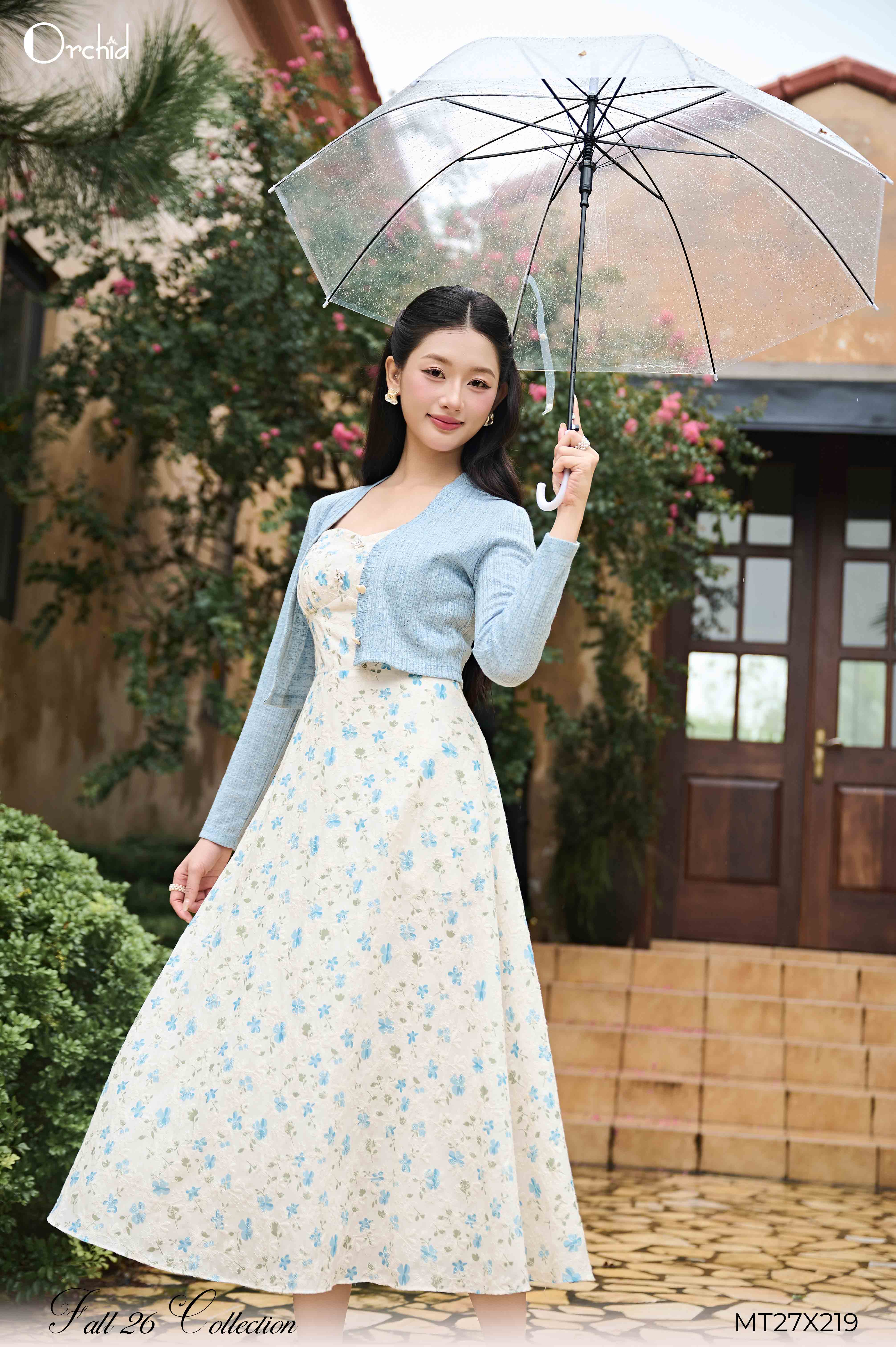 MT27X219 - Bộ thô boil thêu hoa xanh