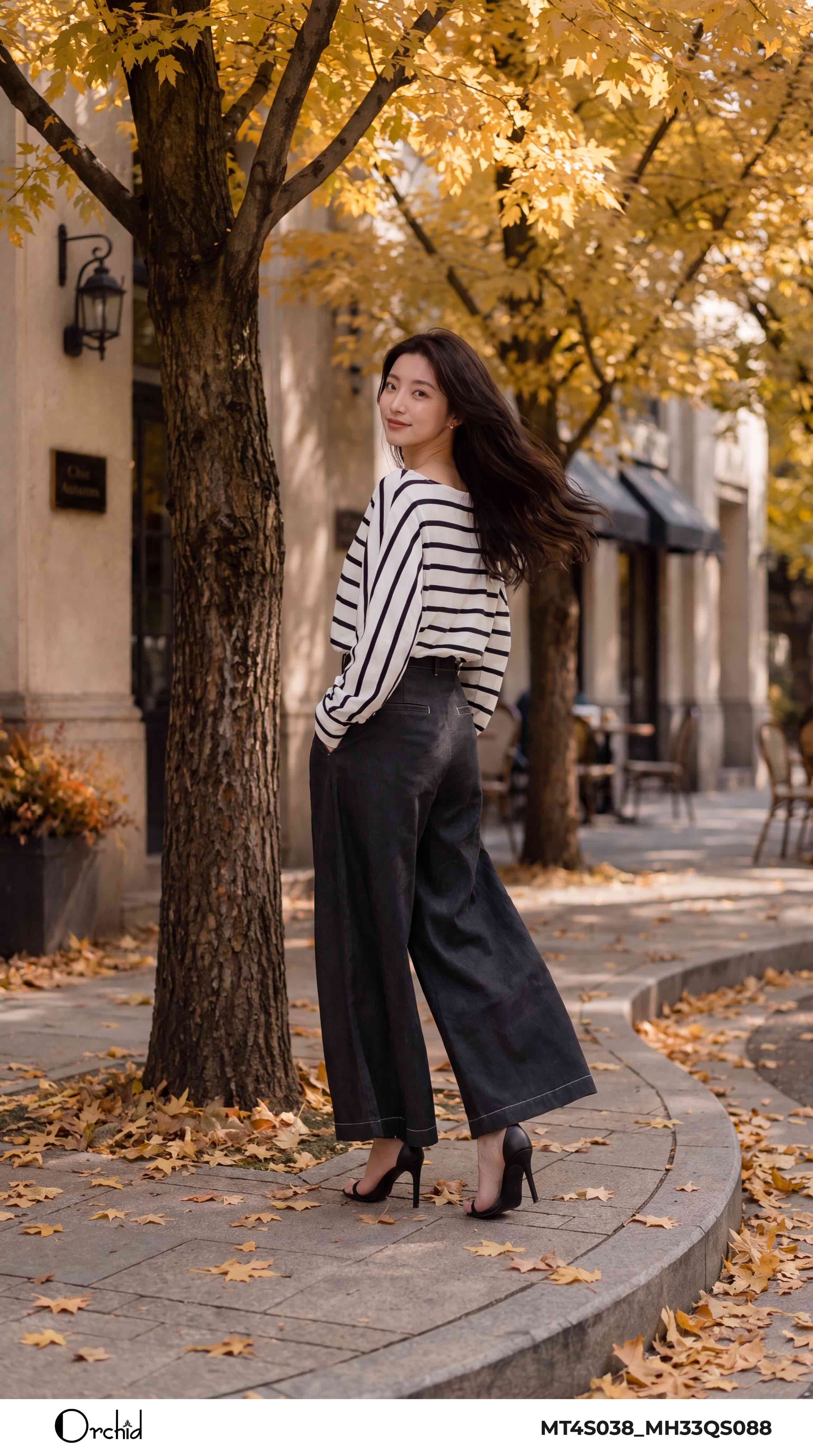 MT4S038 - Áo lụa vân sóng