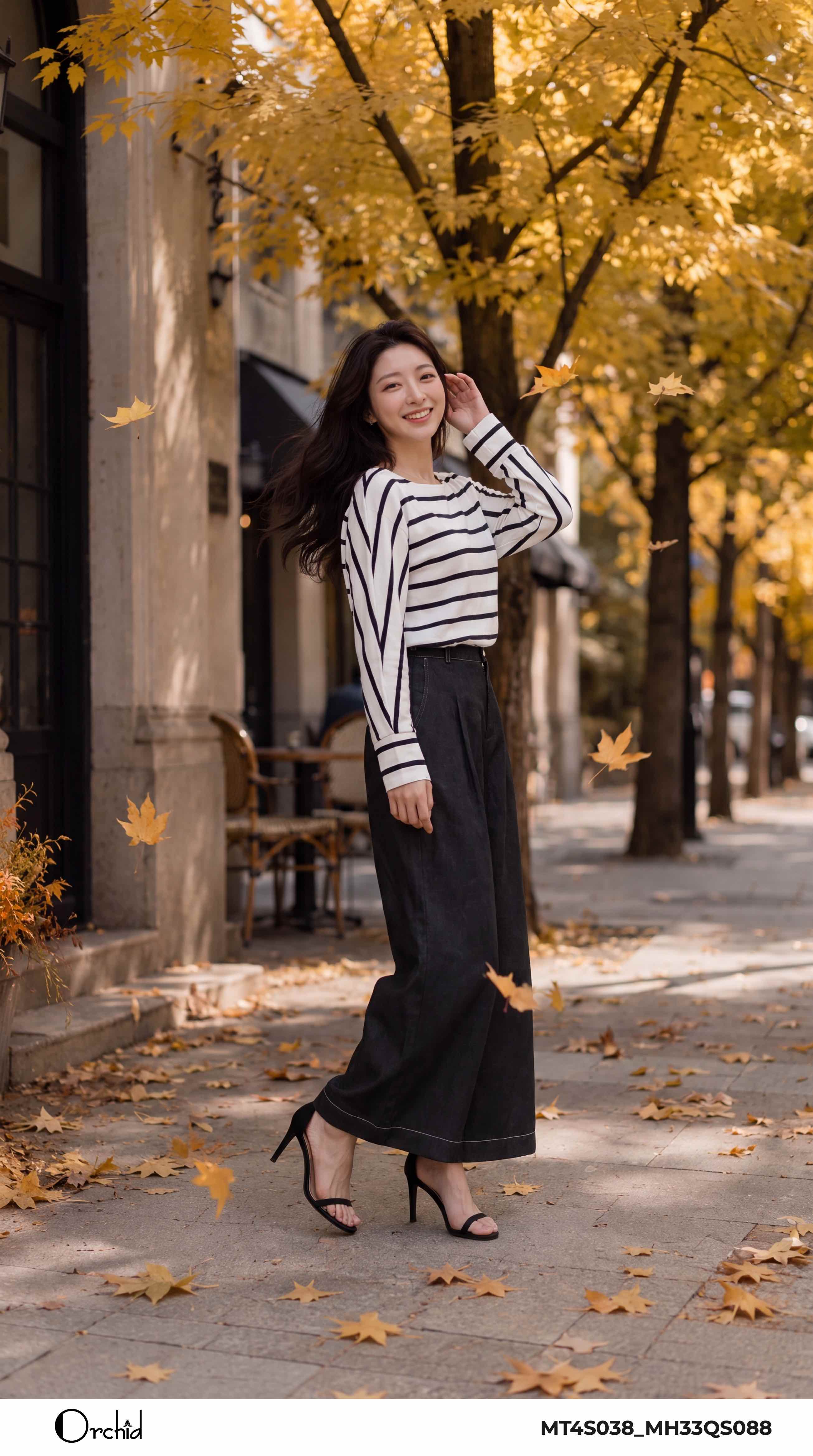 MT4S038 - Áo lụa vân sóng