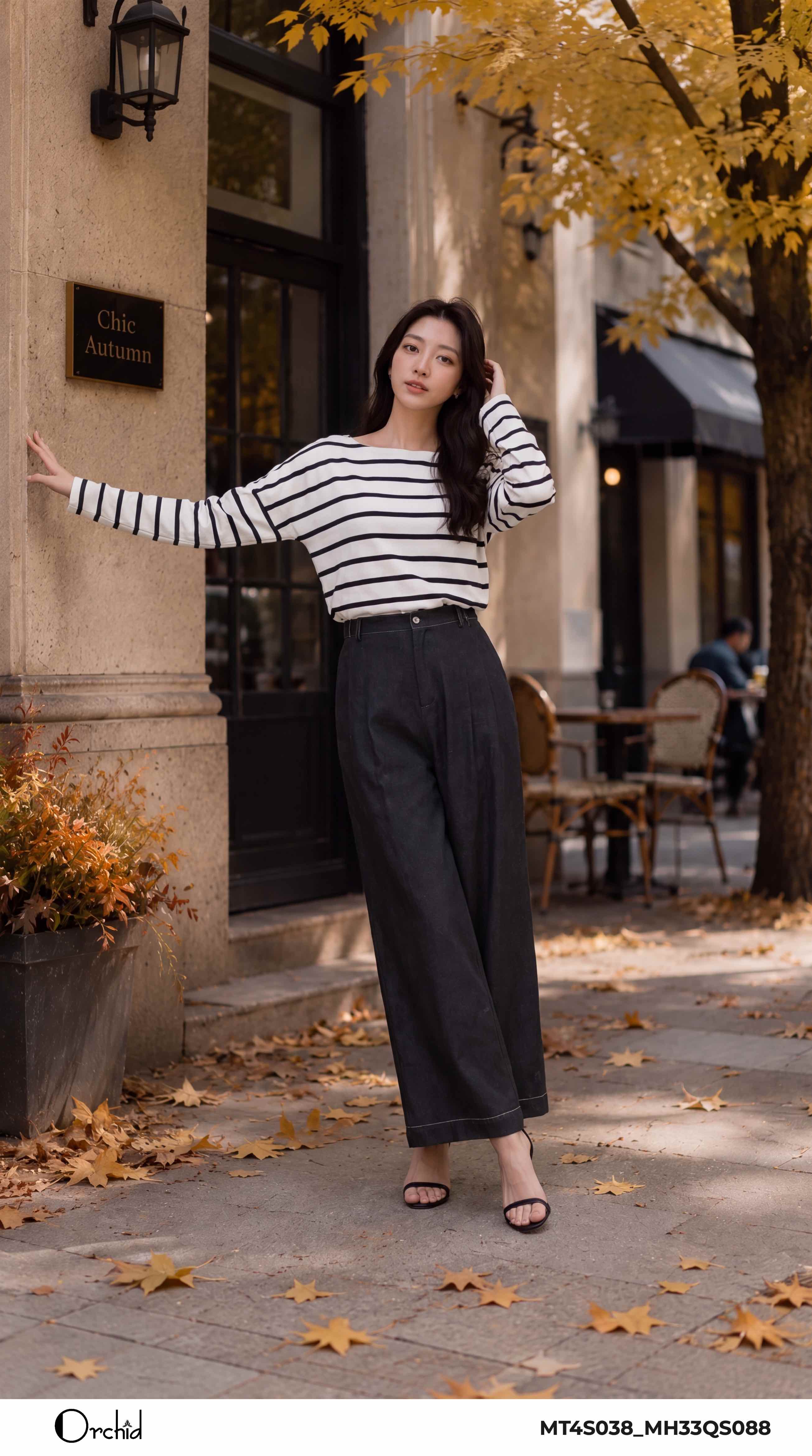 MT4S038 - Áo lụa vân sóng