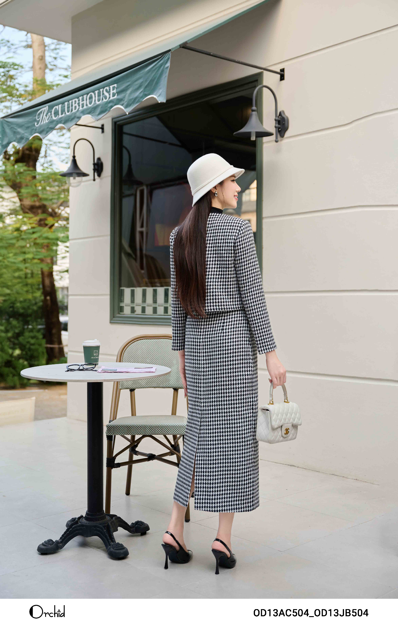 OD13AC504 - Dạ tweed kẻ