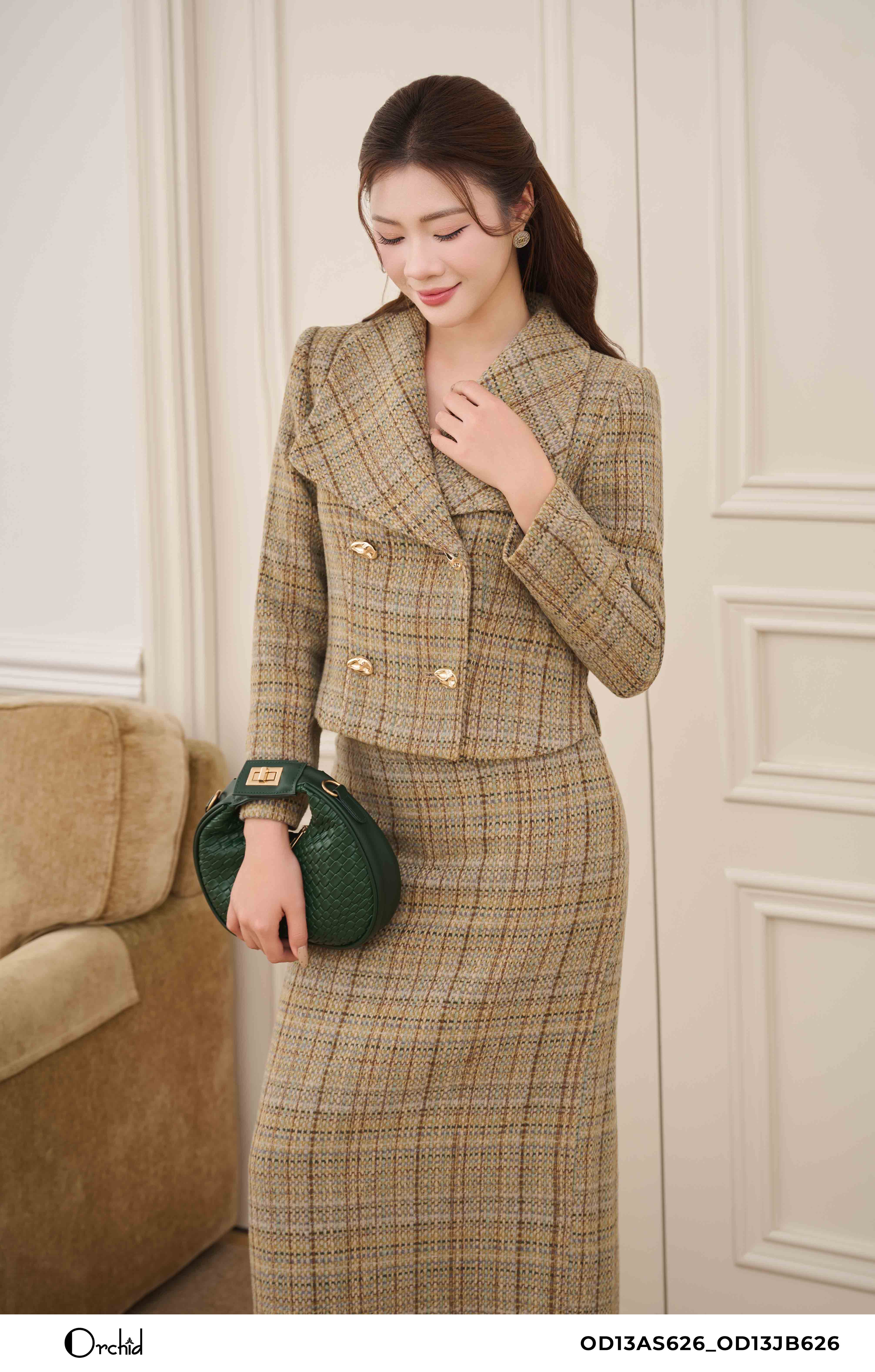 OD13AS626 - Bộ dạ tweed