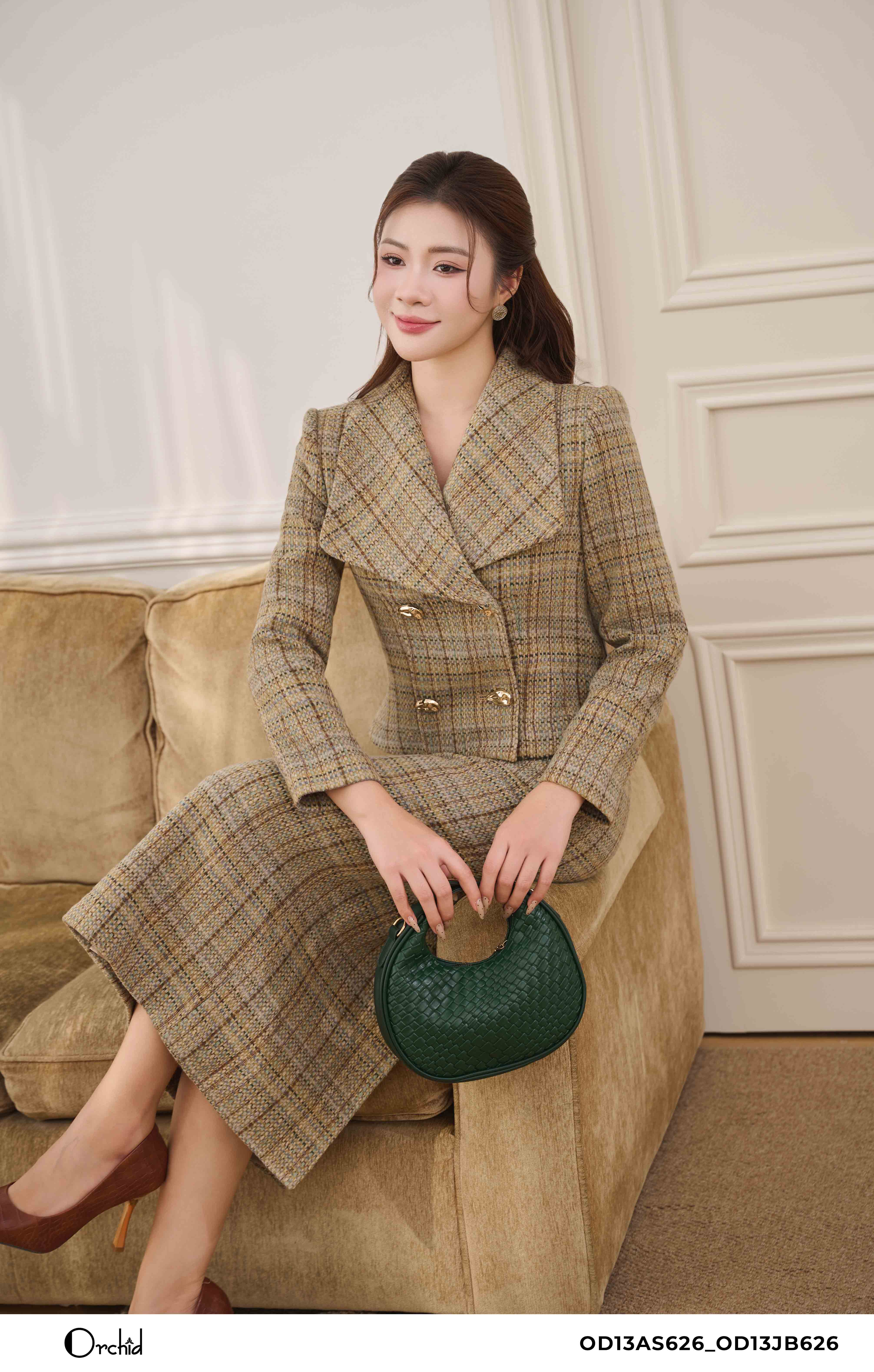 OD13AS626 - Bộ dạ tweed
