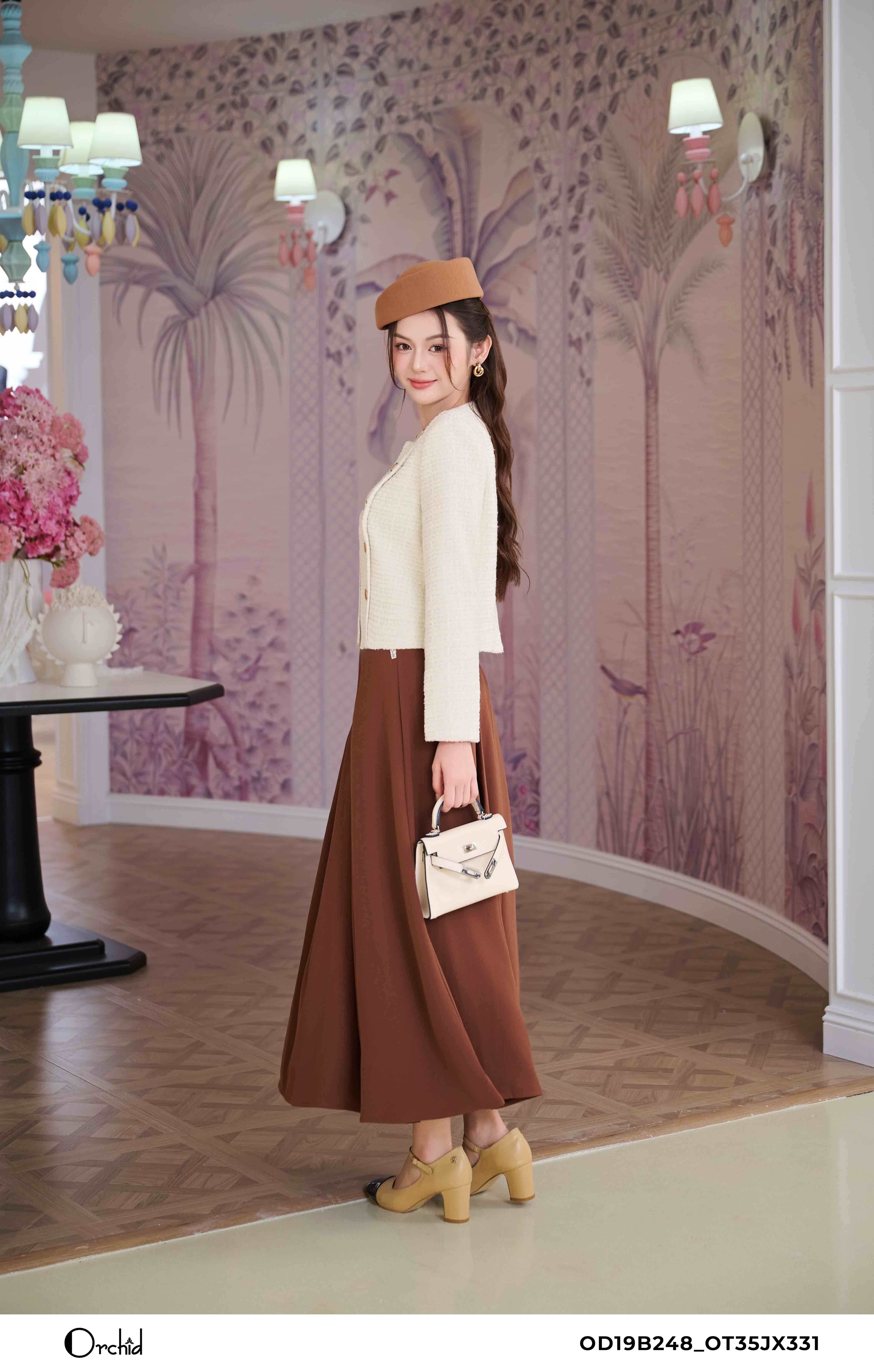 OD19B248 - Áo khoác dạ tweed