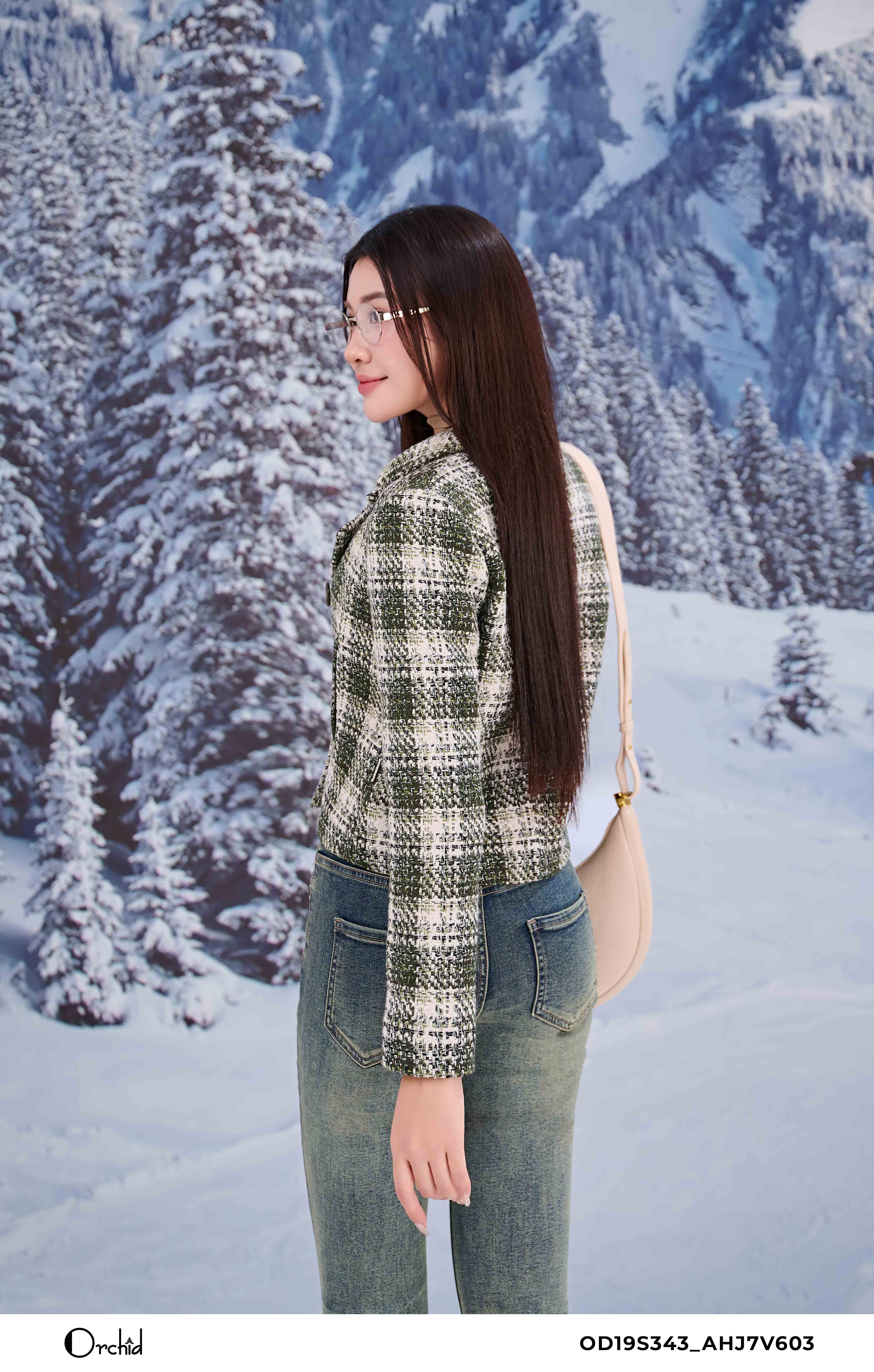 OD19S343 - Áo khoác dạ tweed