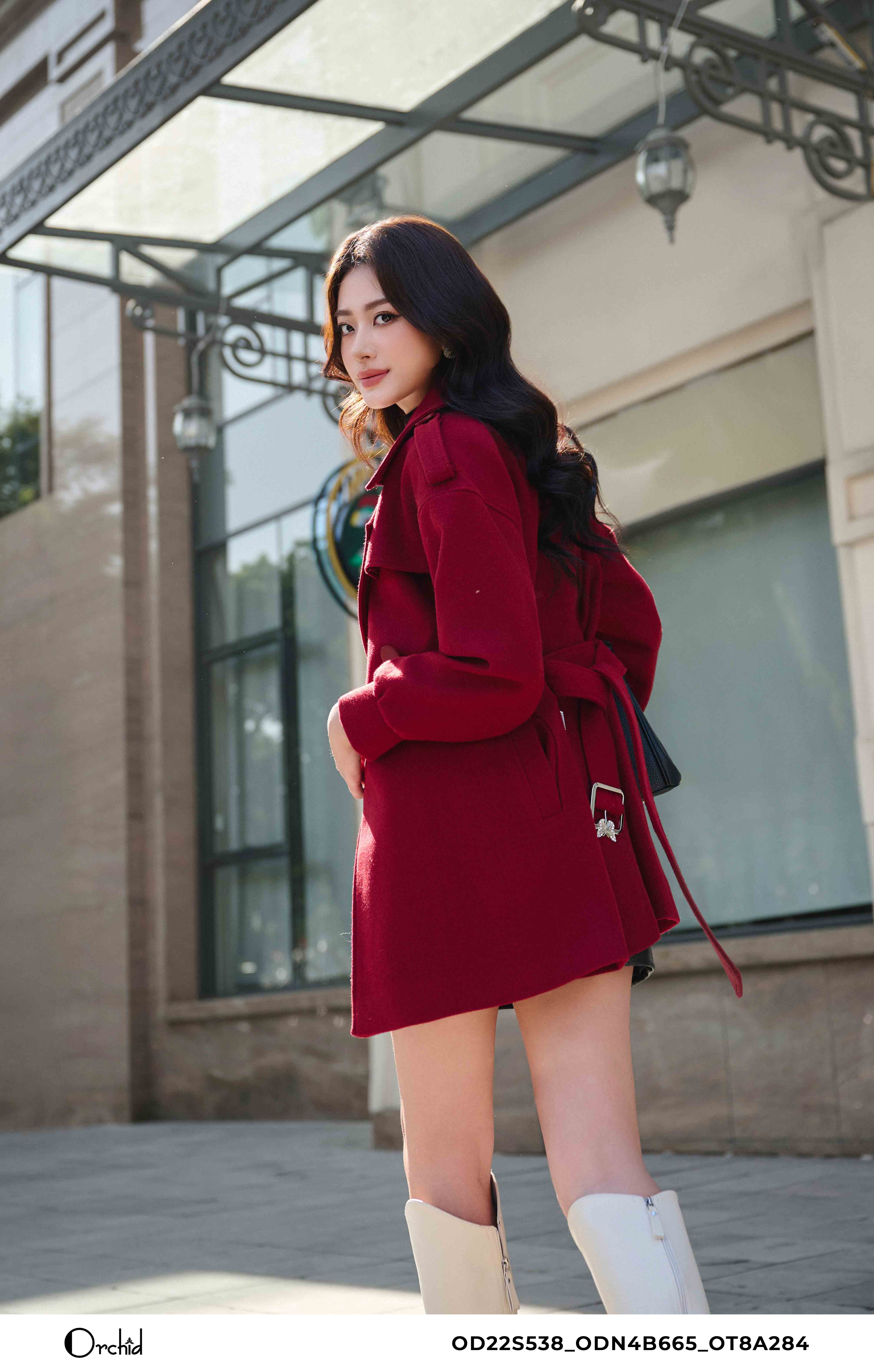 OD22S538 - Áo măng tô dạ