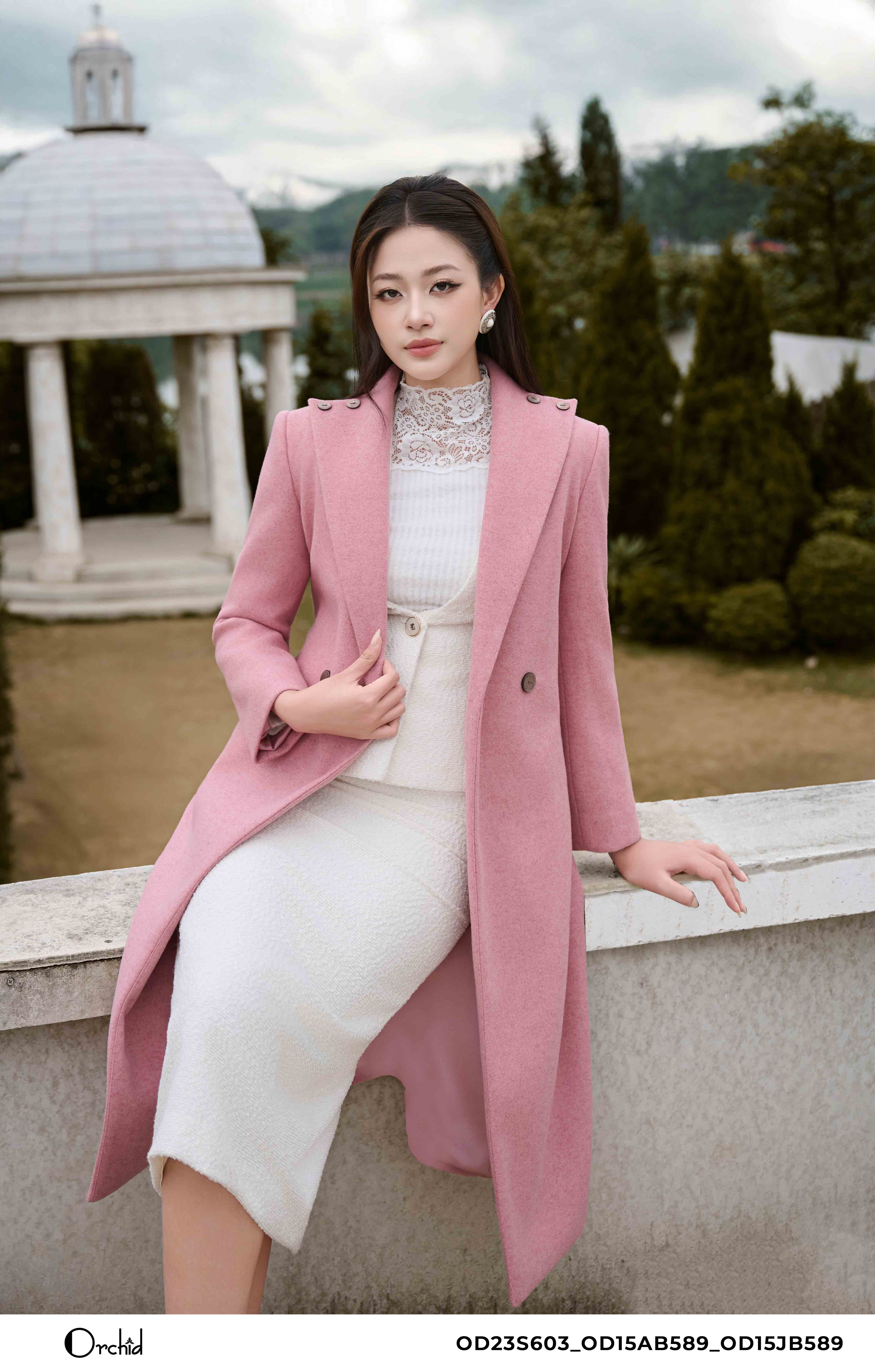 OD23S603 - Áo măng tô dạ len