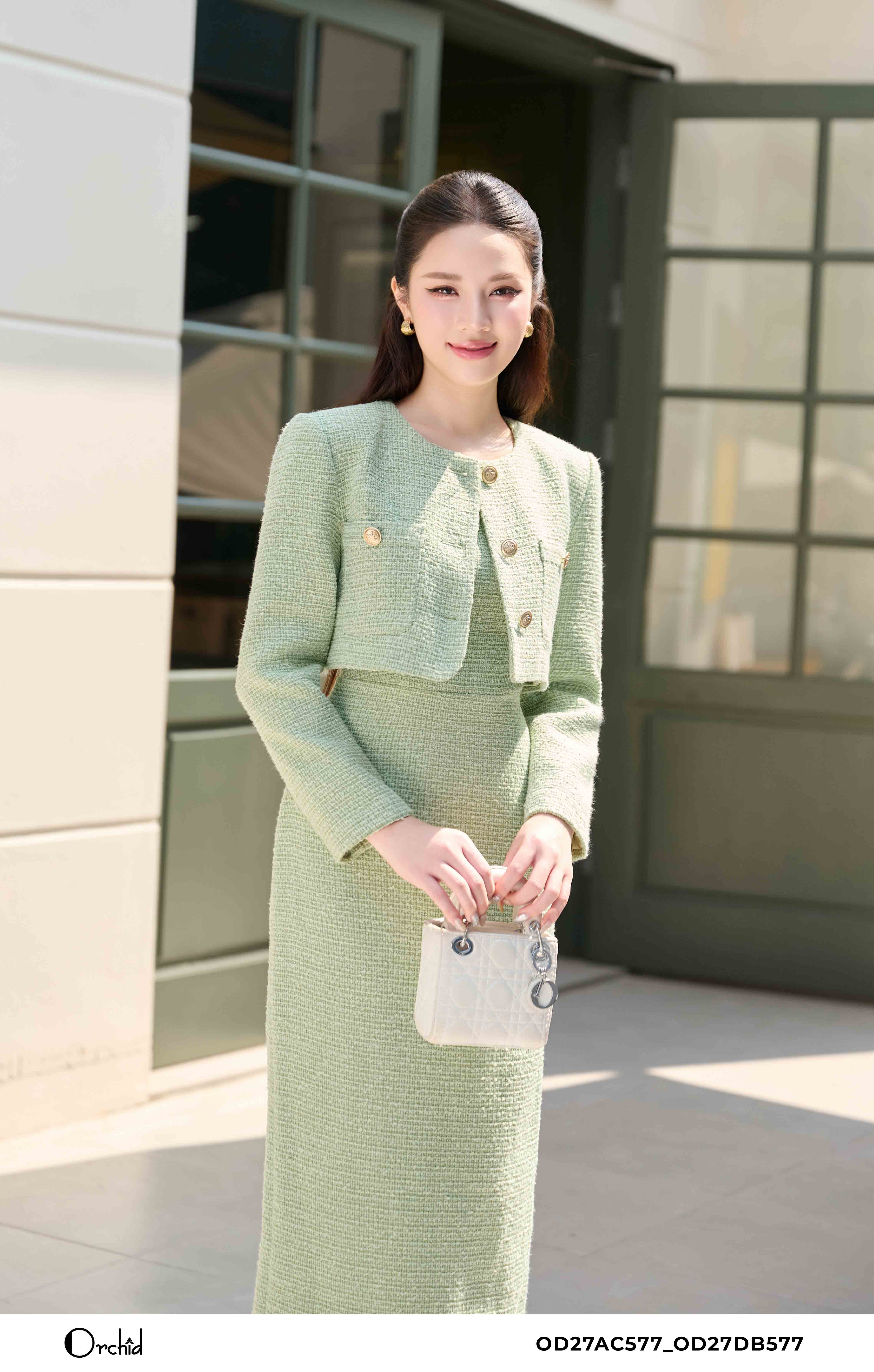 OD27DB577 - Sét bộ dạ tweed