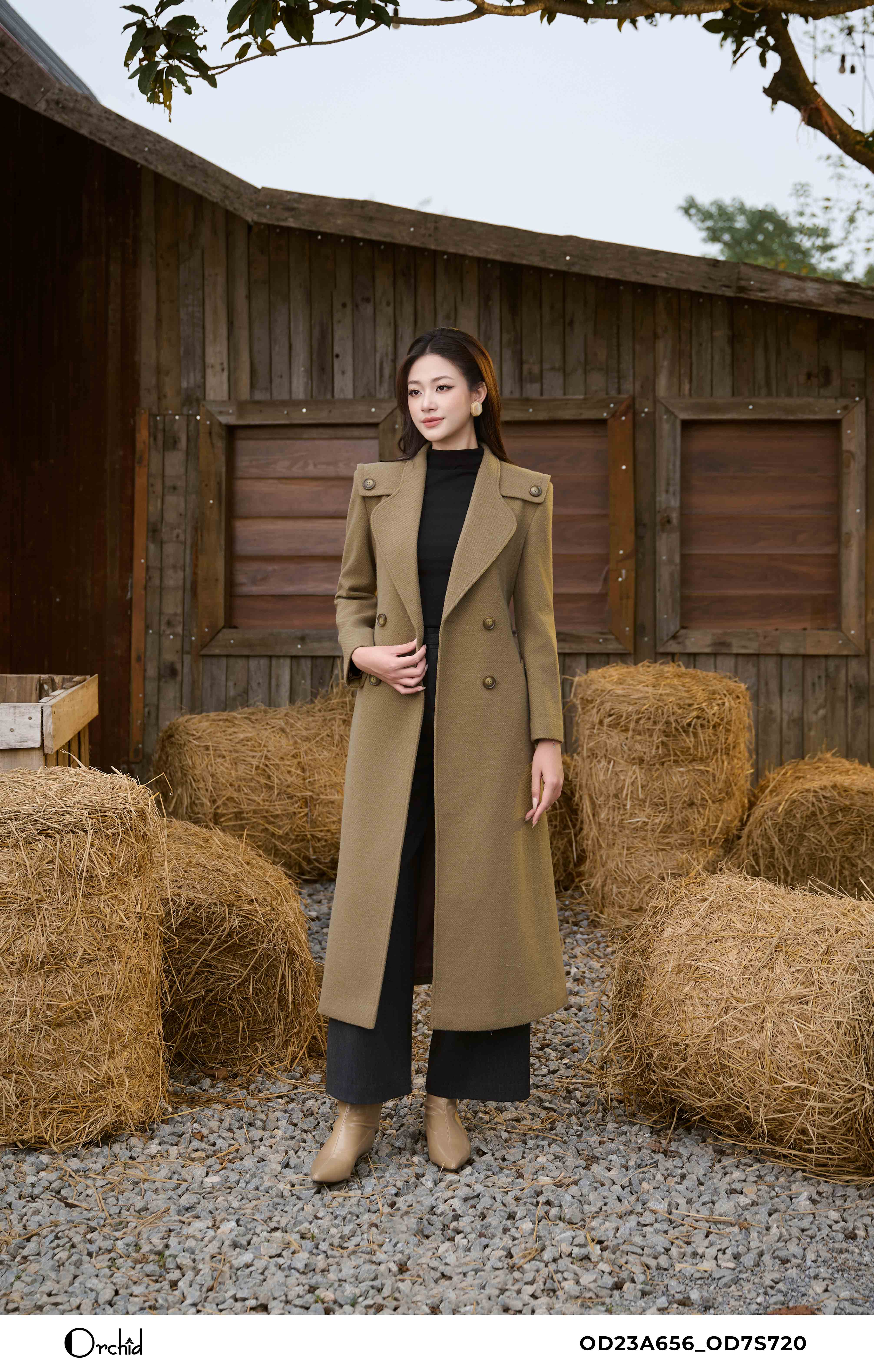 OD7S720 - Quần twill silk kẻ