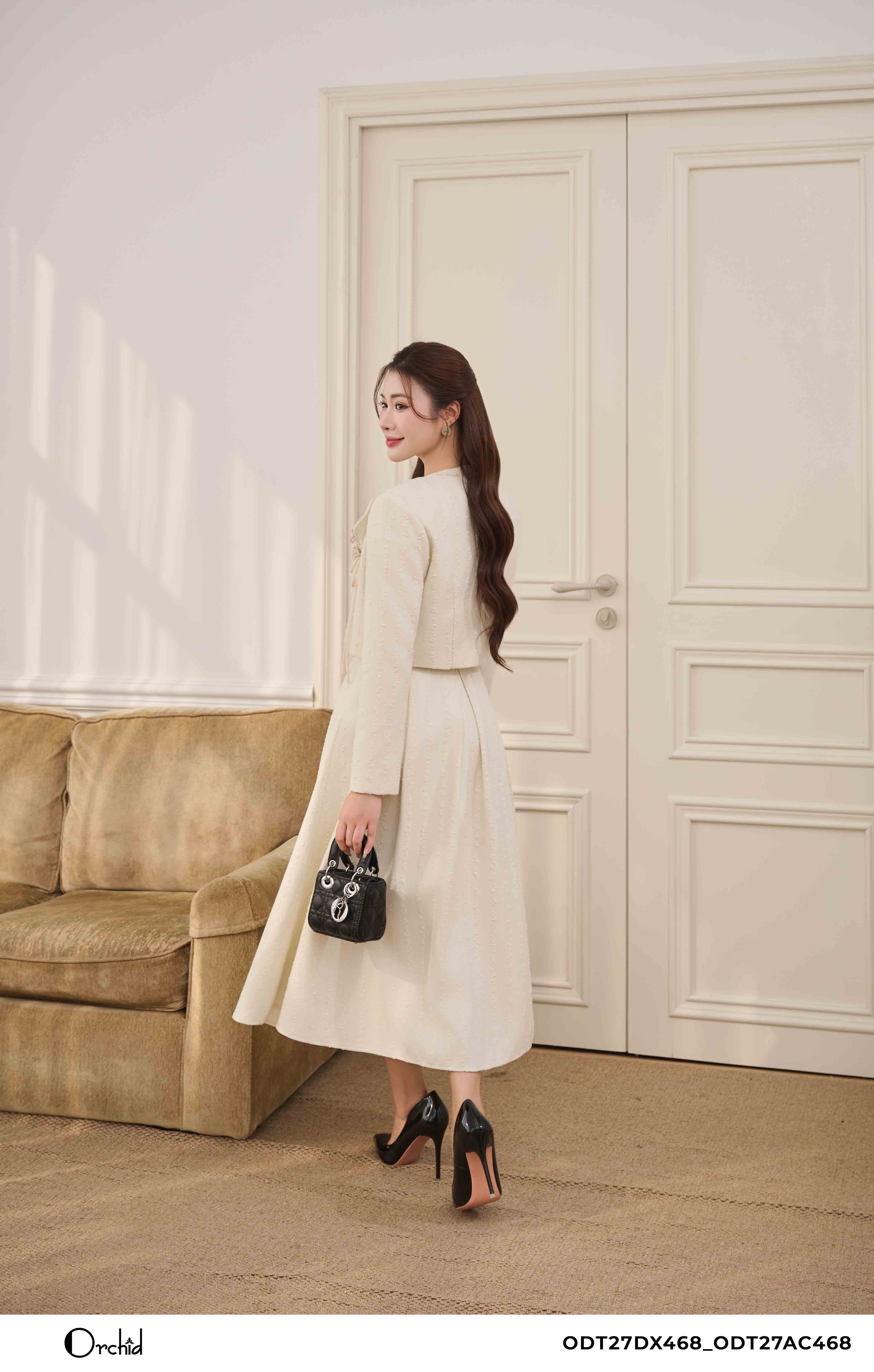 ODT27DX468 - Bộ text đan sợi kim tuyến bạc