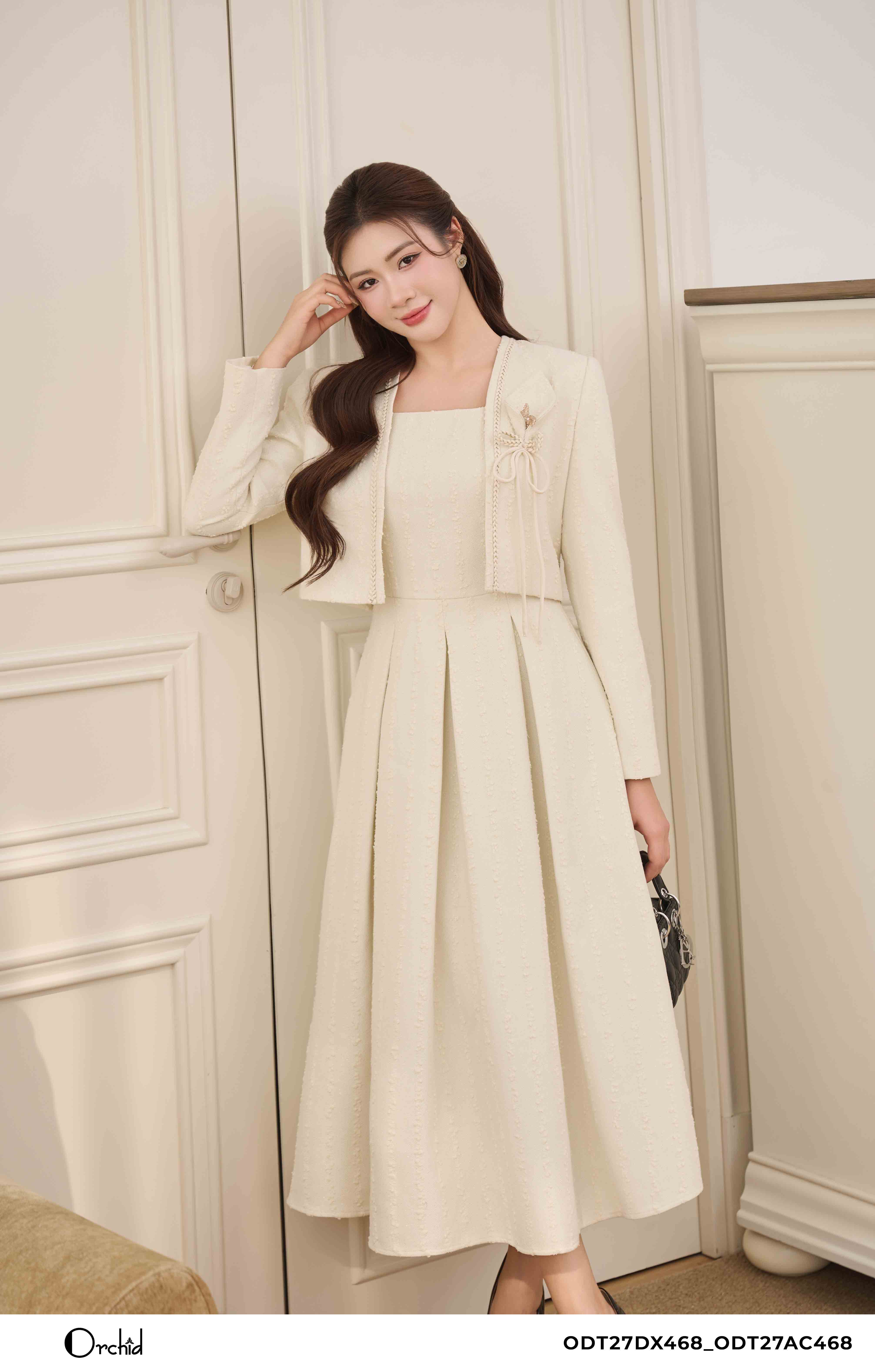 ODT27DX468 - Bộ text đan sợi kim tuyến bạc