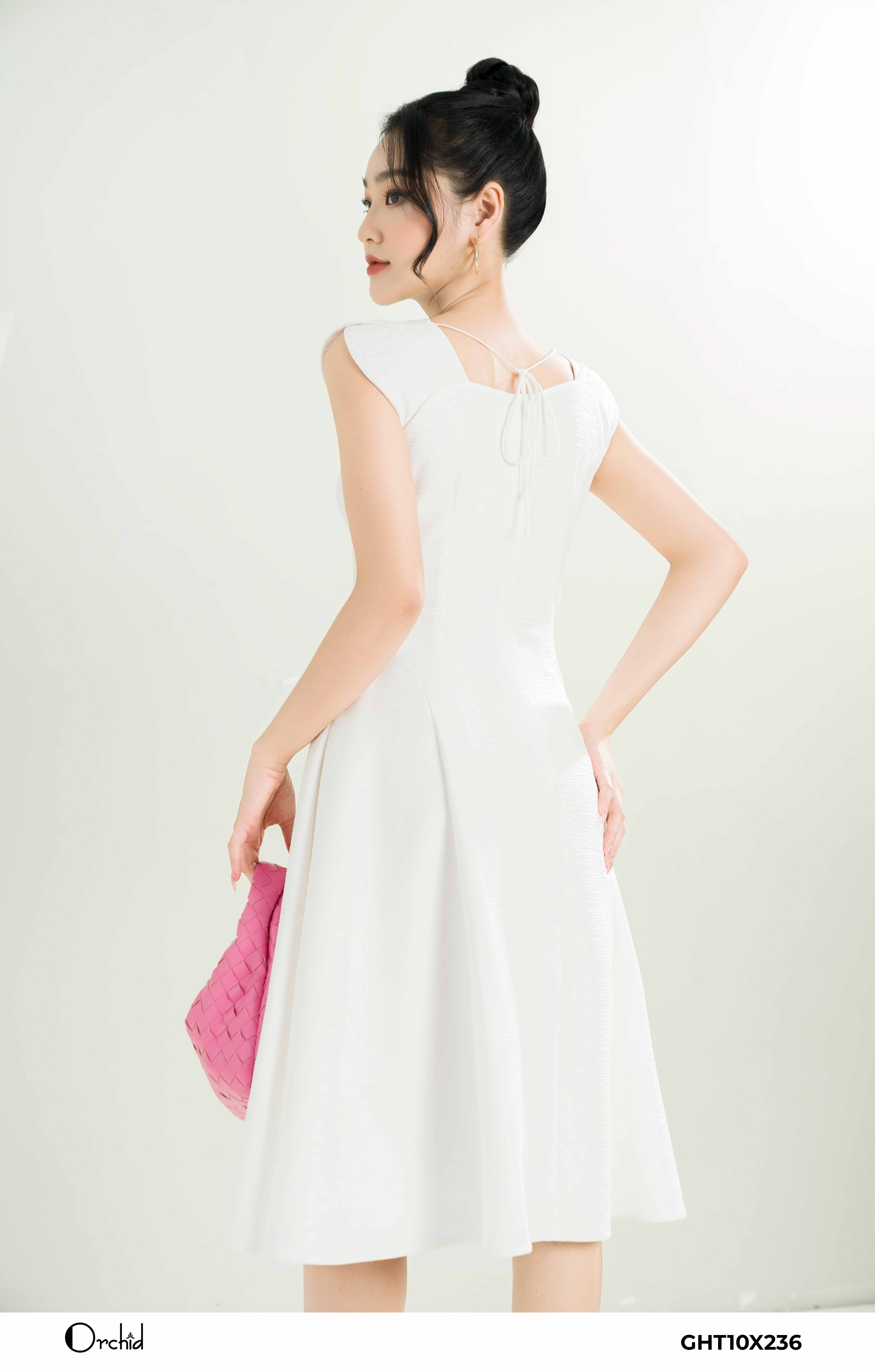 Đầm Trắng Công Chúa nhiều tầng hở vai 2 dây dáng xòe Váy Maxi thiết kế trễ  vai sang trọng Vintage Tiểu Thư váy trắng công chúa nhiều tầng váy trắng váy