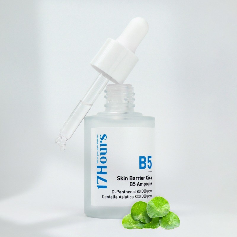 Serum Dưỡng Ẩm Làm Dịu Da Và Cải Thiện Làn Da 17Hours Skin Barrier Cica B5 Ampoule 30ml