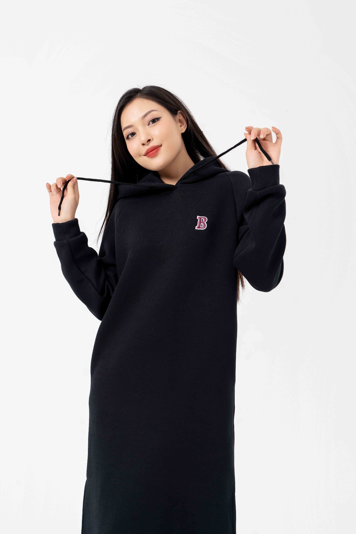 Váy nỉ nữ hoodie dáng suông 23D-37 By and By